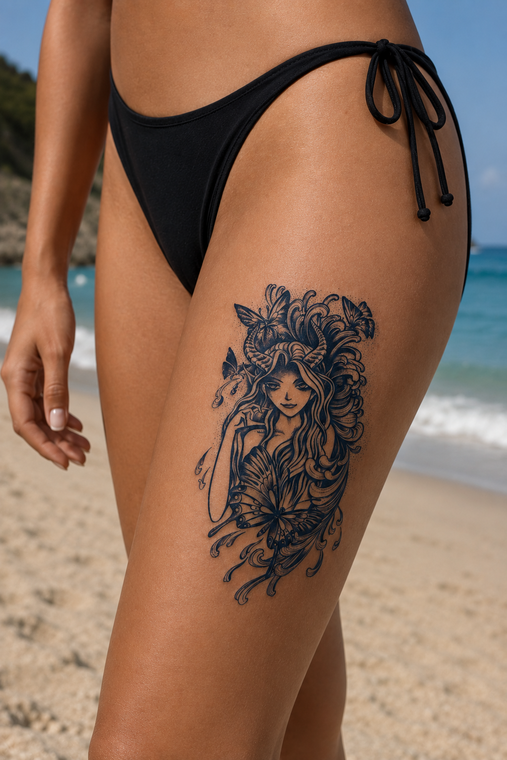 Kız Sonradan Kararan Yarı Kalıcı Geçici Dövme Tattoo