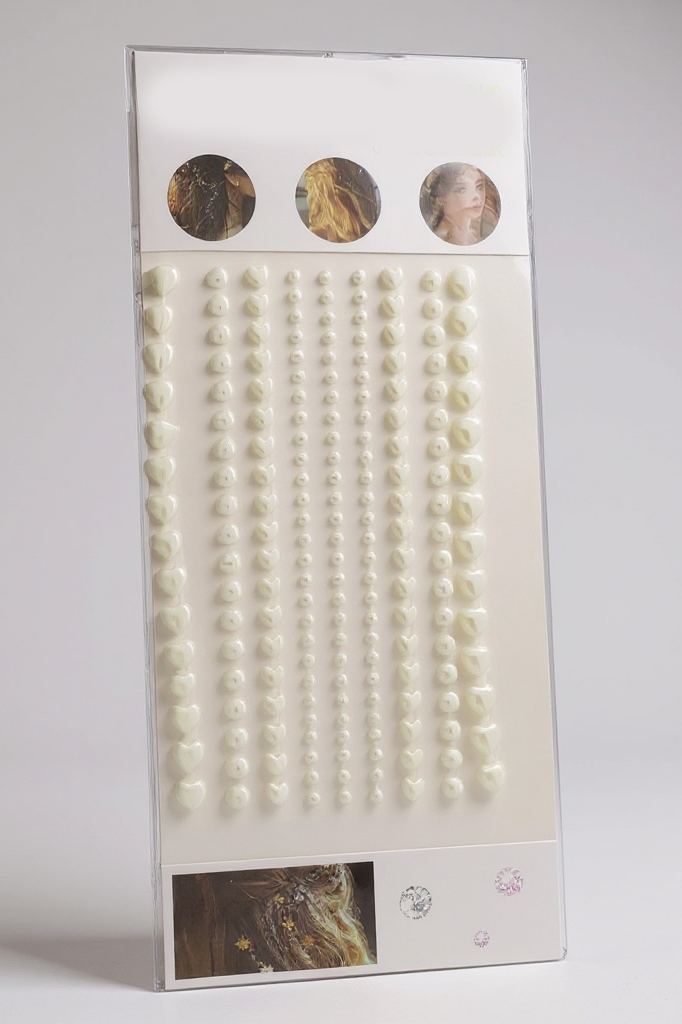 İncili Vücut, Saç Ve Yüz Taşı/ Yapışkanlı İncili Yüz Sticker