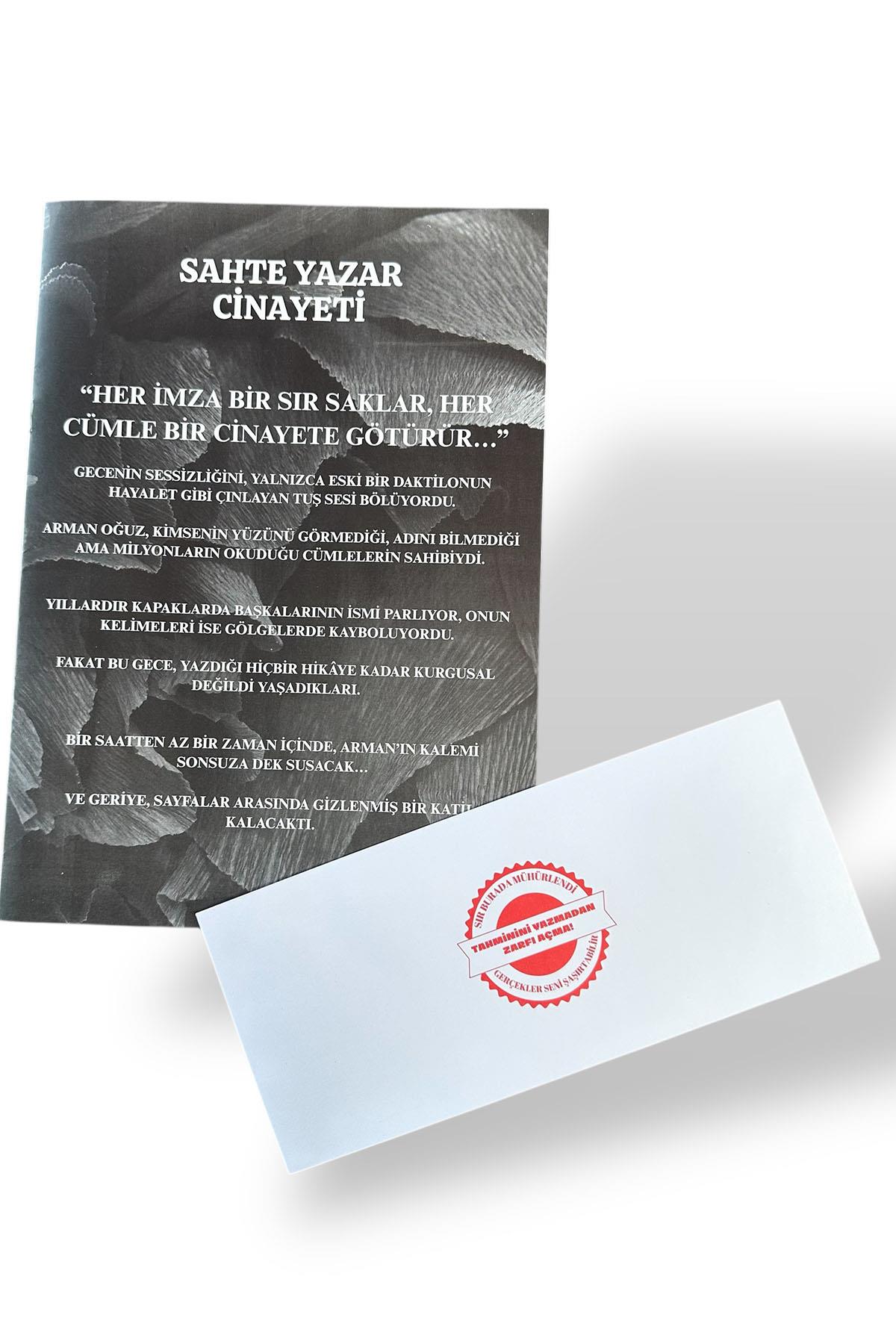 Dedektiflik Cinayet Çözme Oyunu - Sahte Yazar Cinayeti 