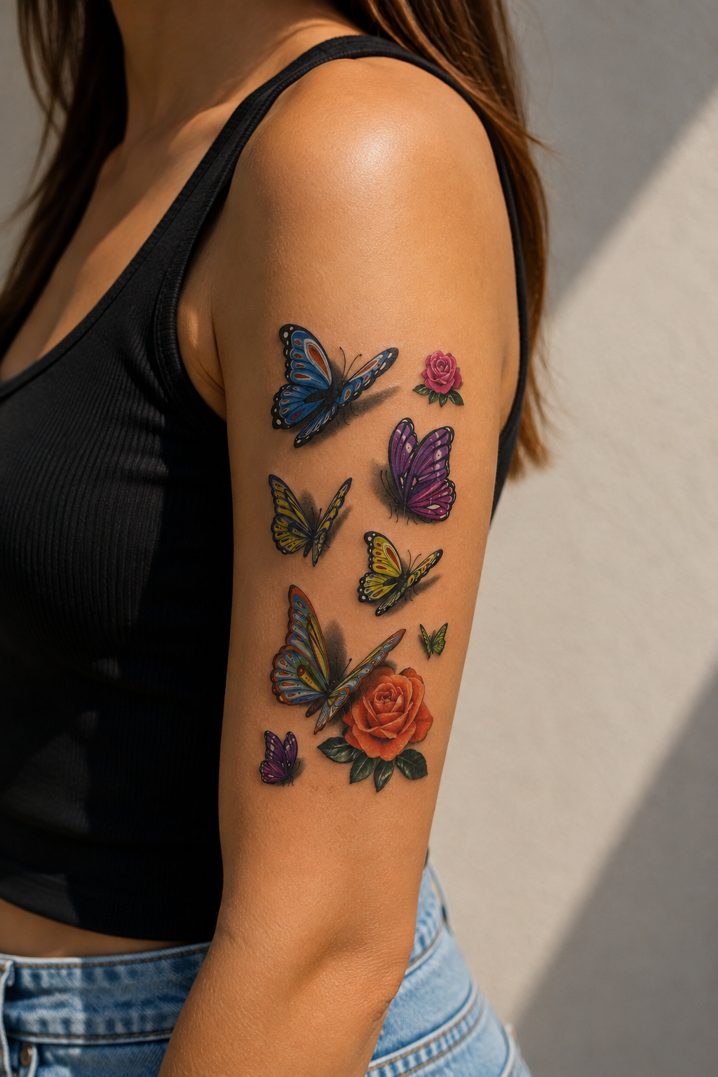Kelebekler Geçici Dövme Tattoo