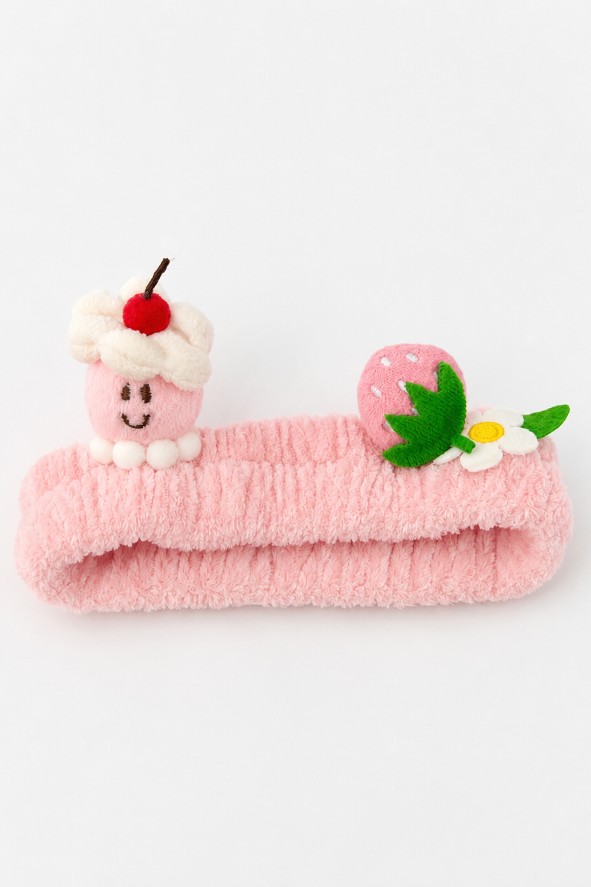 Pembe  Renk Karışık Figürlü Peluş Saç Bandı