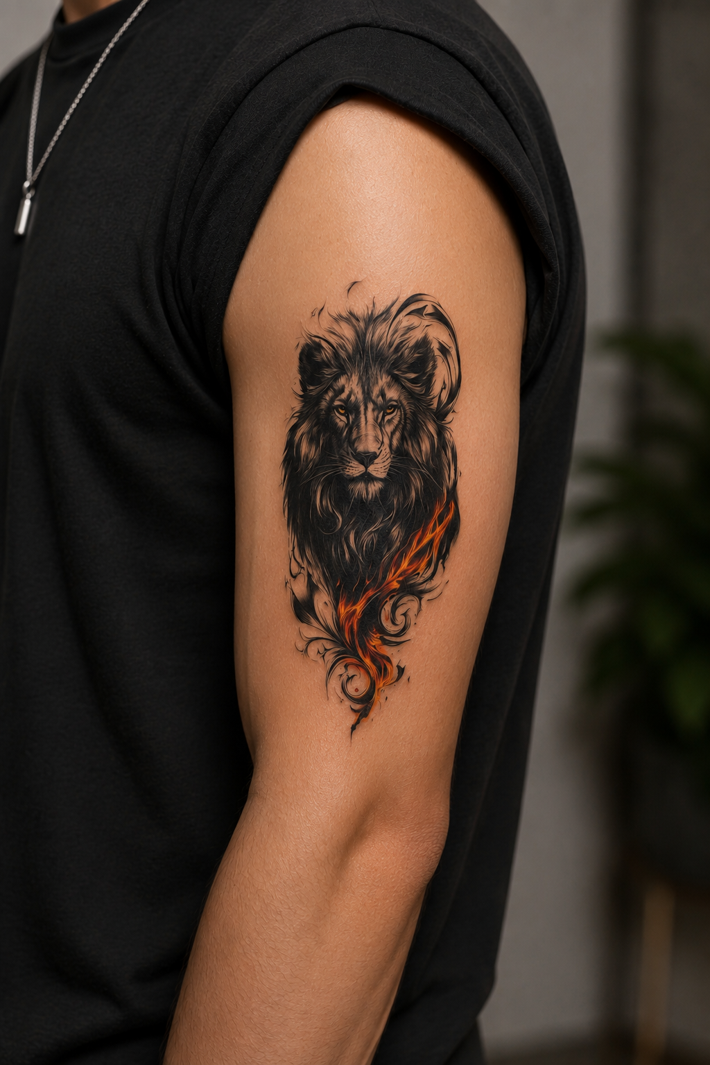 Aslan Dövme Geçici Tattoo