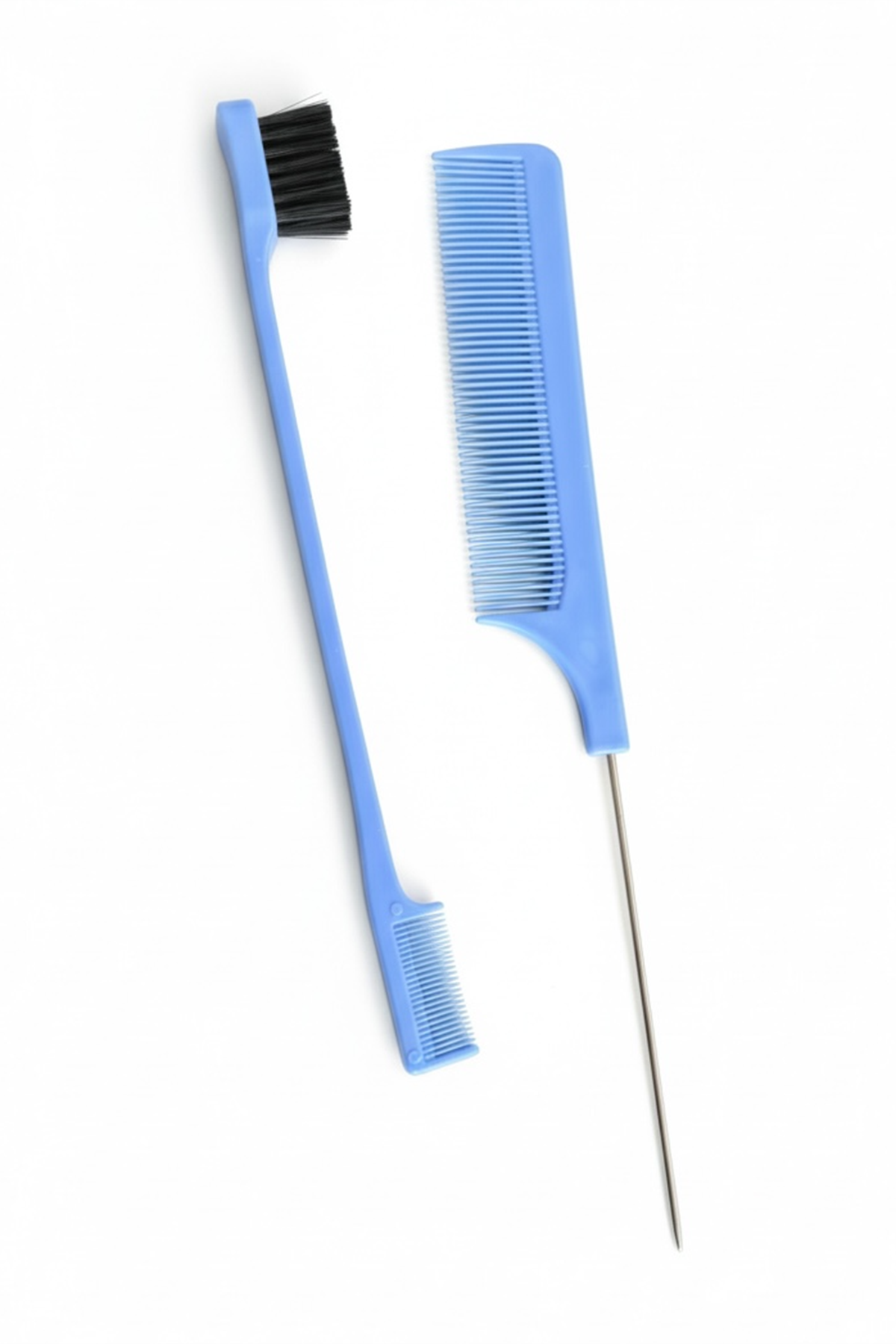Mavi Renk İkili Saç Fırçası