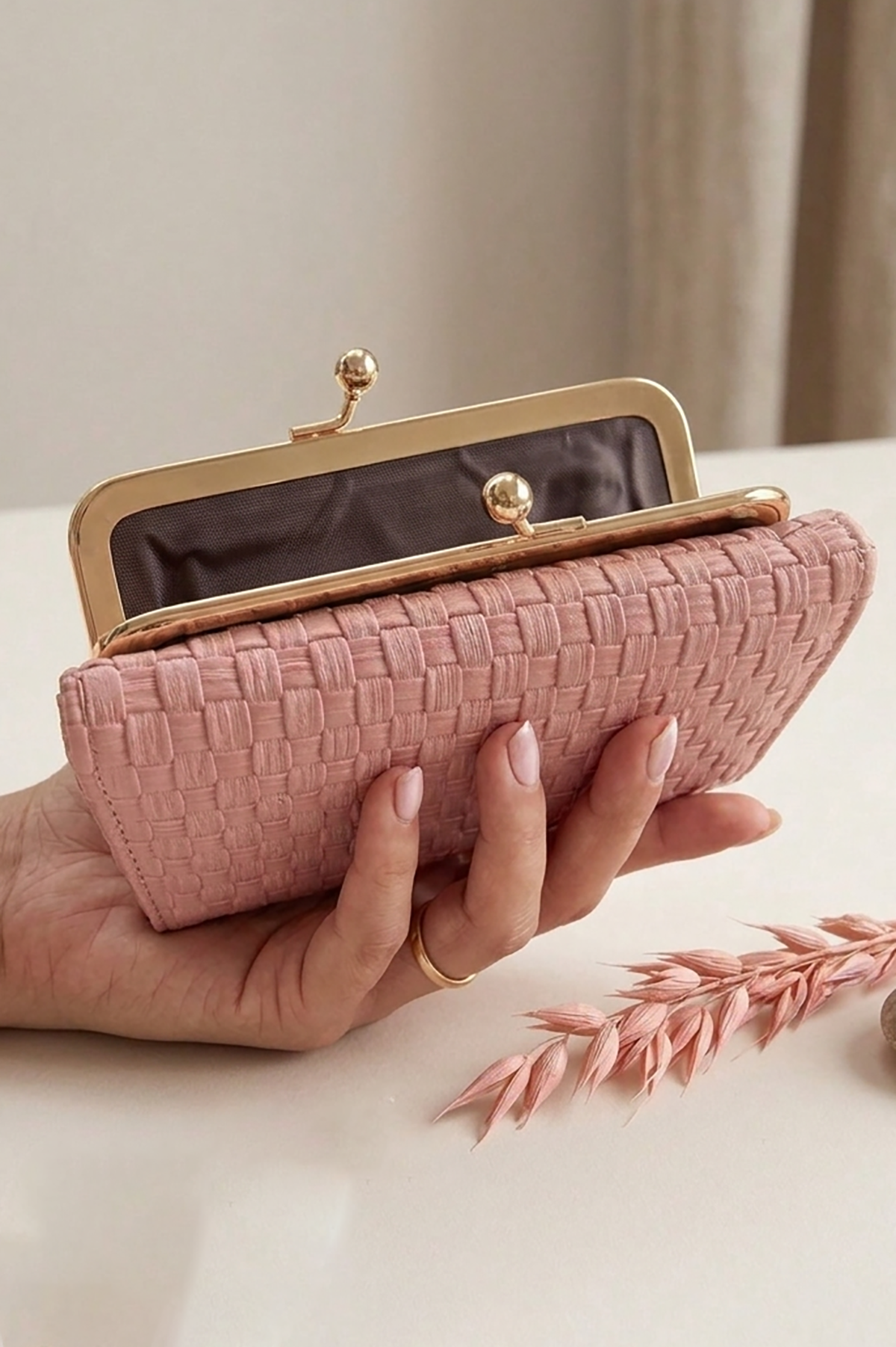Pembe Renk Kadın Cüzdan/ Kartlık