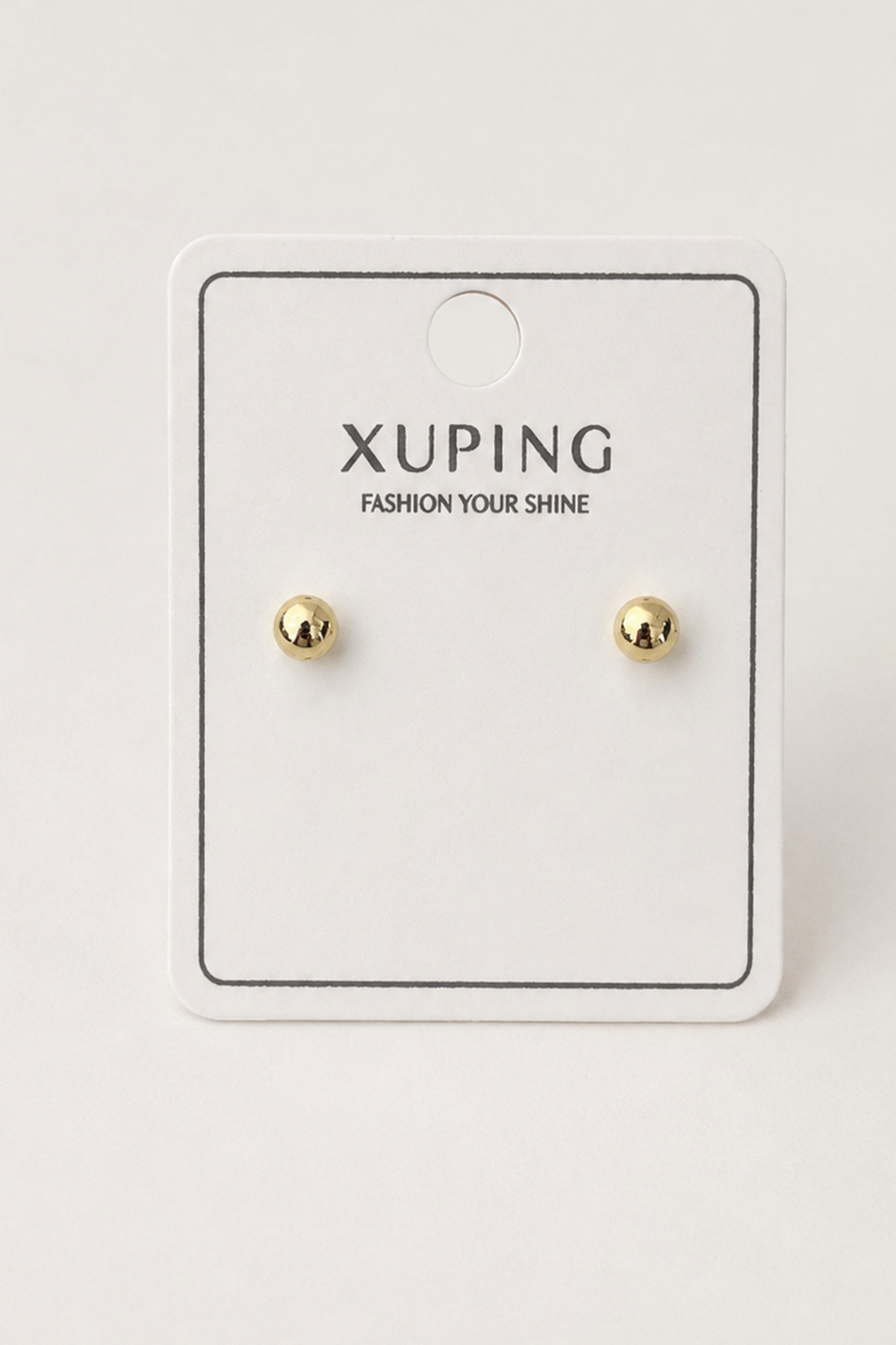 Altın  Renk Top Detaylı   Xuping  Küpe (Çift)
