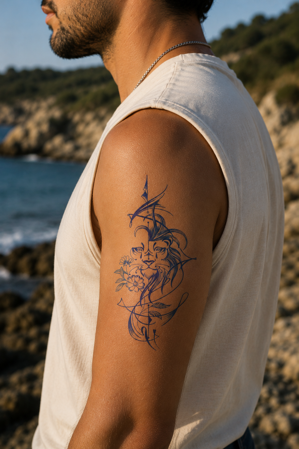 Kaplan Sonradan Kararan Yarı Kalıcı Geçici Dövme Tattoo