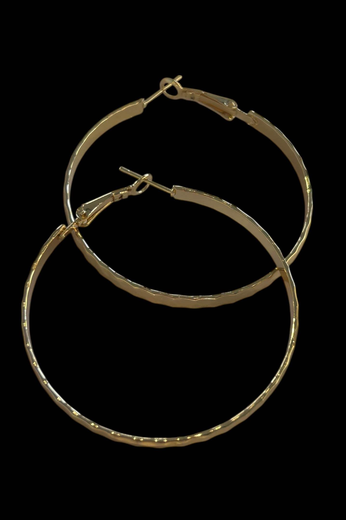 Altın Renk Halka Küpe (Çift)