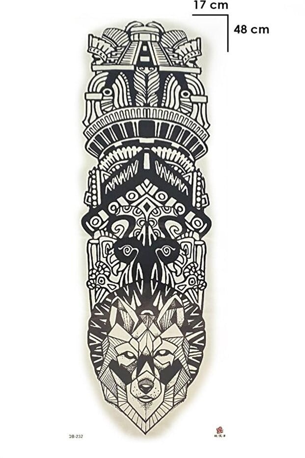 Geometrik Kol Geçici Dövme Tattoo