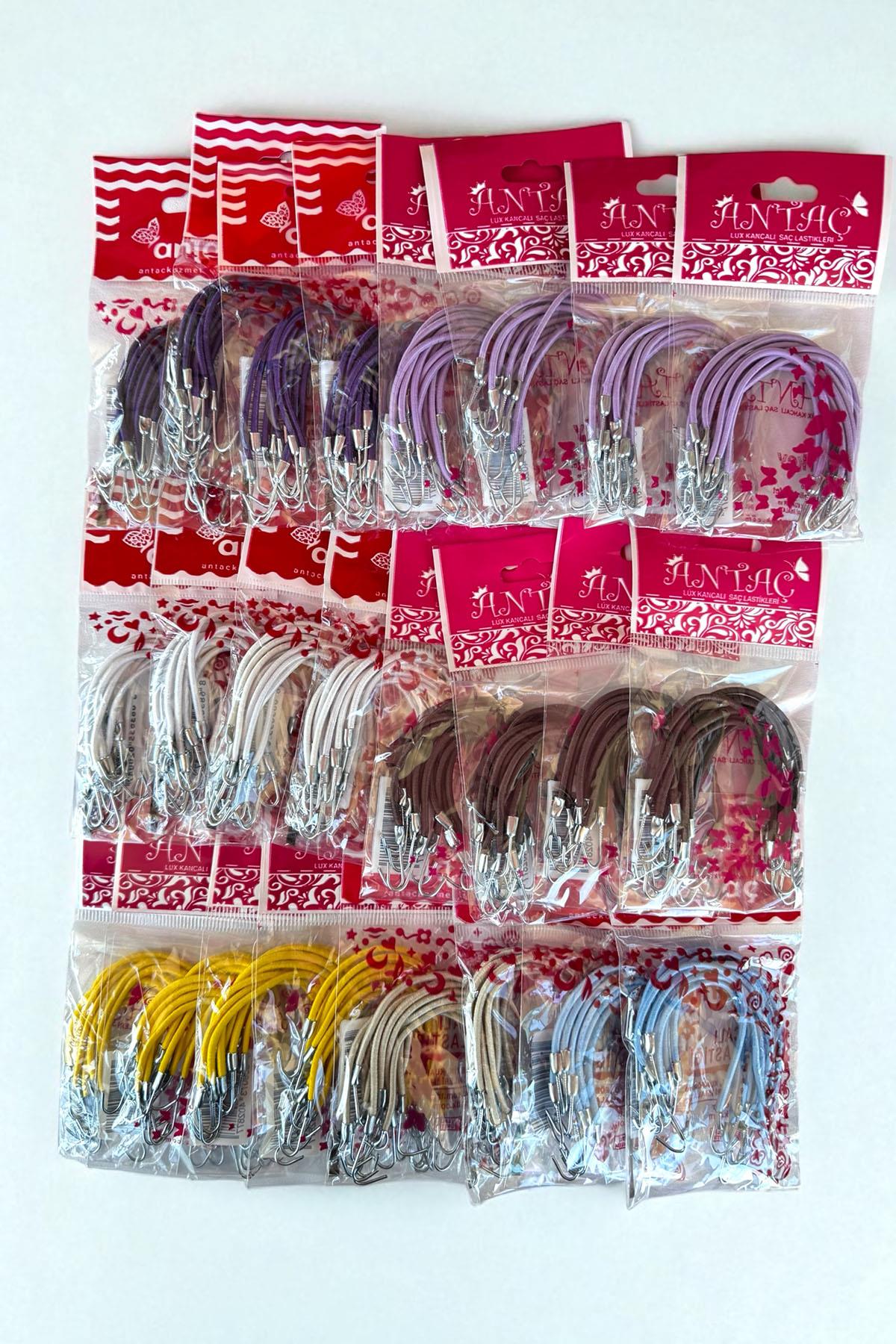 Karışık Renk Kancalı Lastik Toka Set