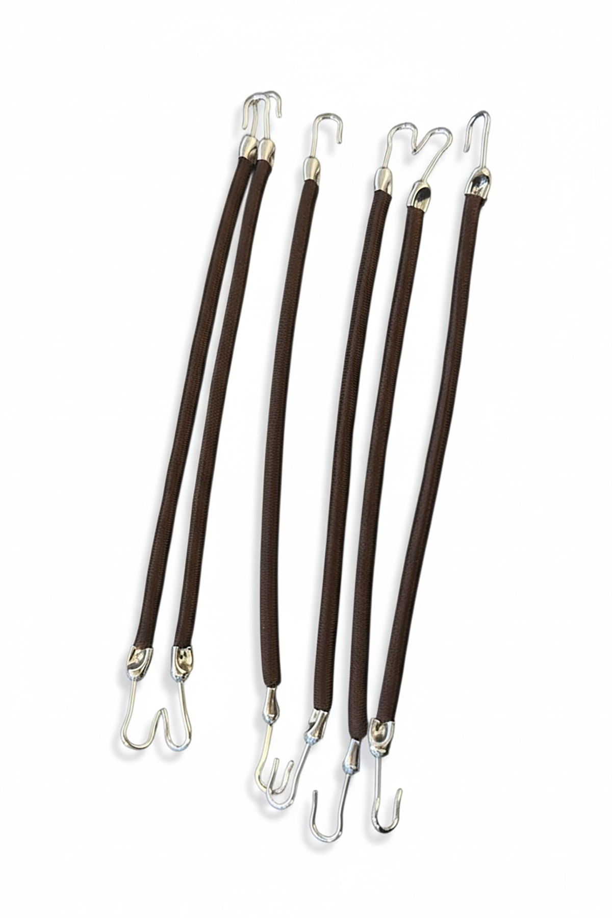 Kahve Renk 6lı Kancalı Toka Set