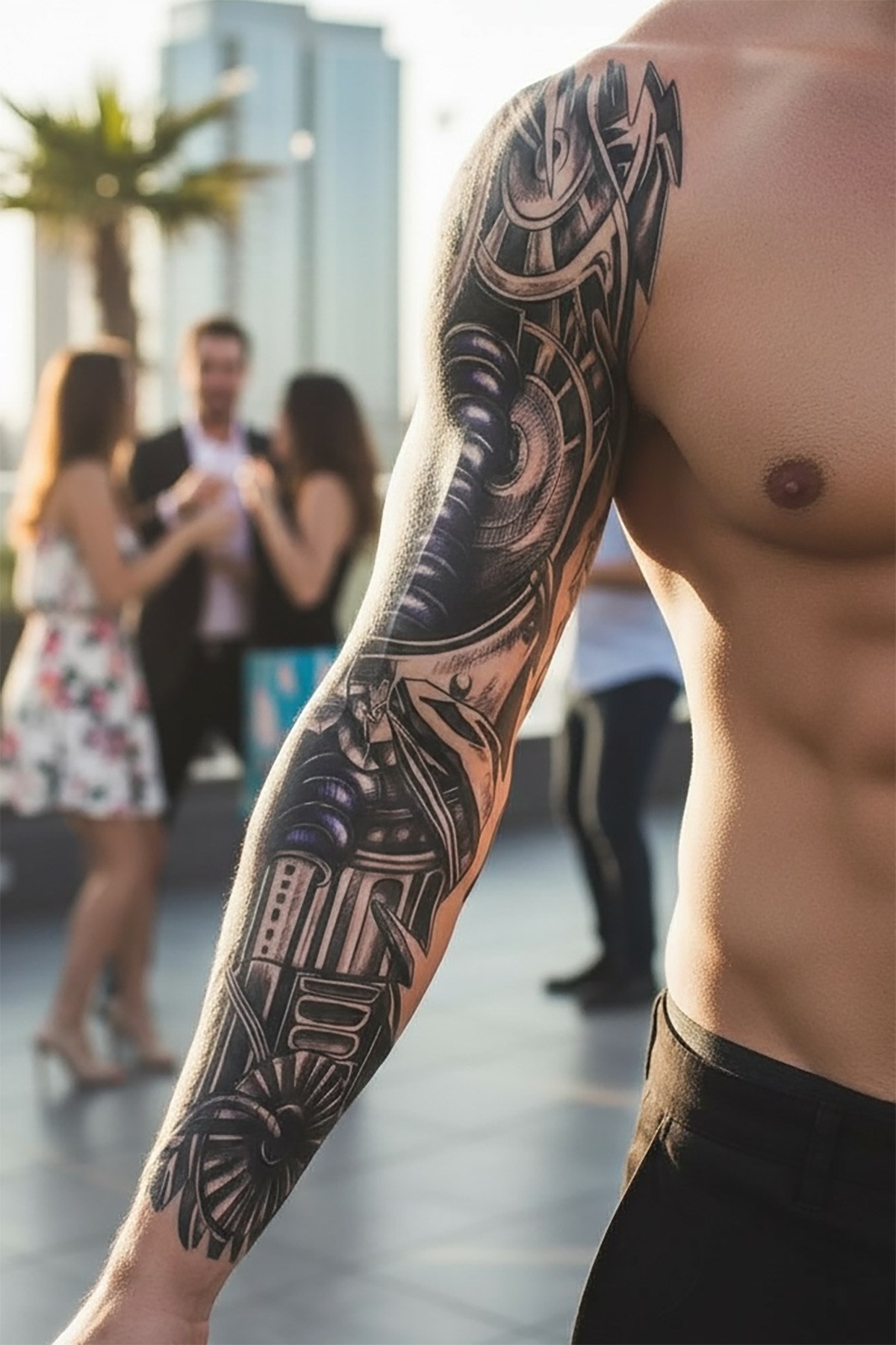 Mekanik Dövme Geçici Tattoo