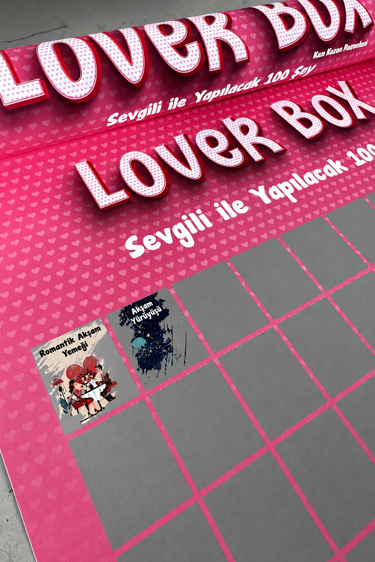 Lover Box Sevgili Ile Yapılacak 100 Şey Kazınabilir Poster