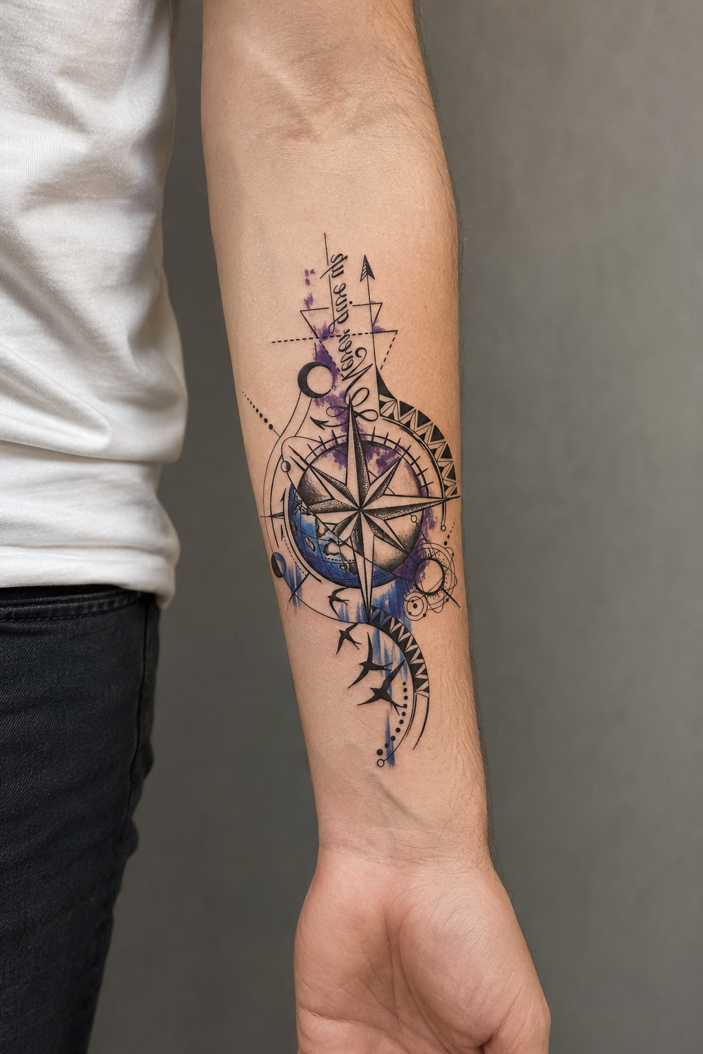 Pusula Geçici Dövme Tattoo