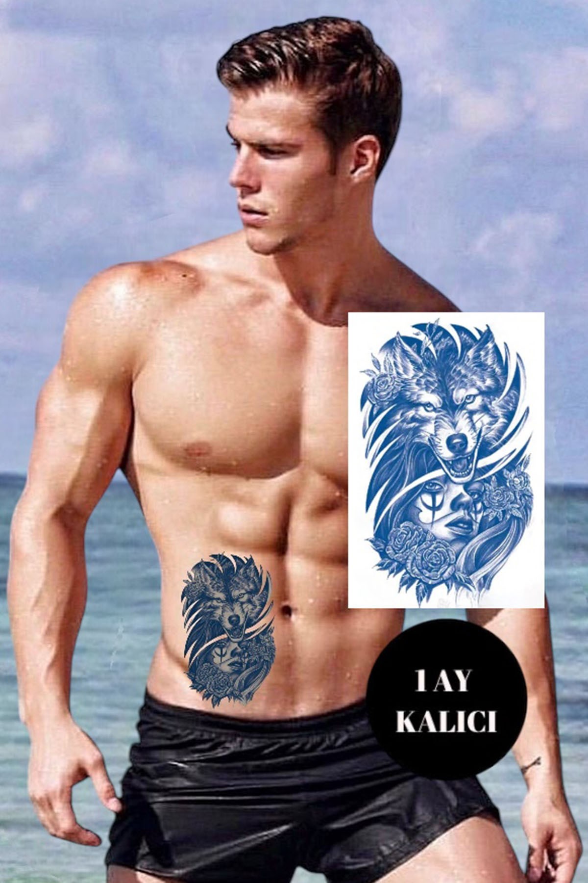 Kurt Sonradan Kararan Yarı Kalıcı Geçici Dövme Tattoo