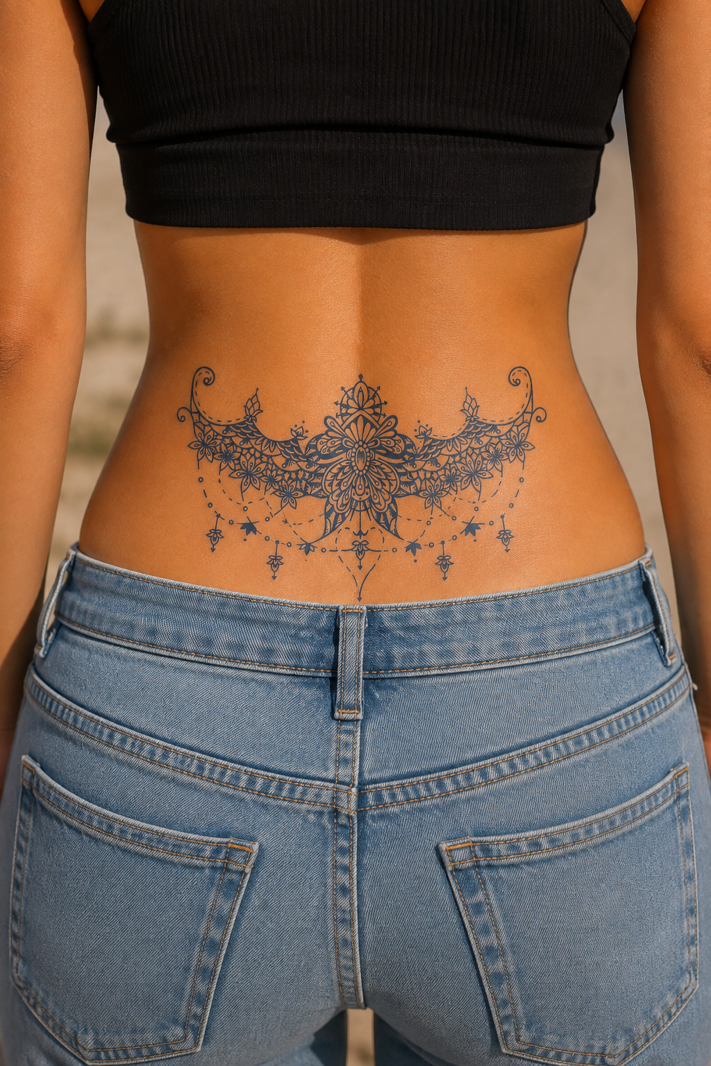Kelebek Figürlü Sonradan Kararan Yarı Kalıcı Geçici Dövme Tattoo