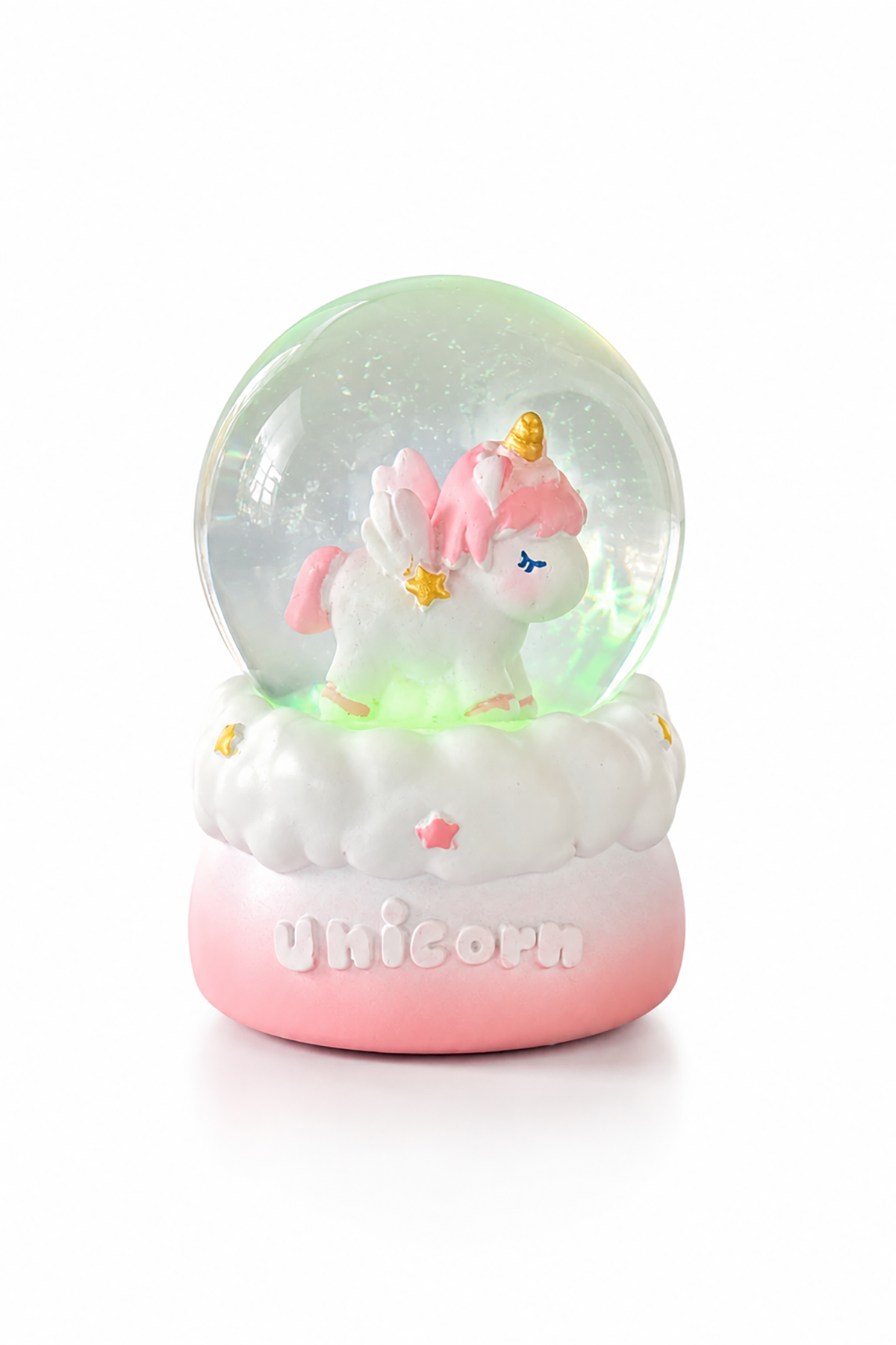 Pembe Renk Unıcorn Figürlü Işıklı Mini Küre