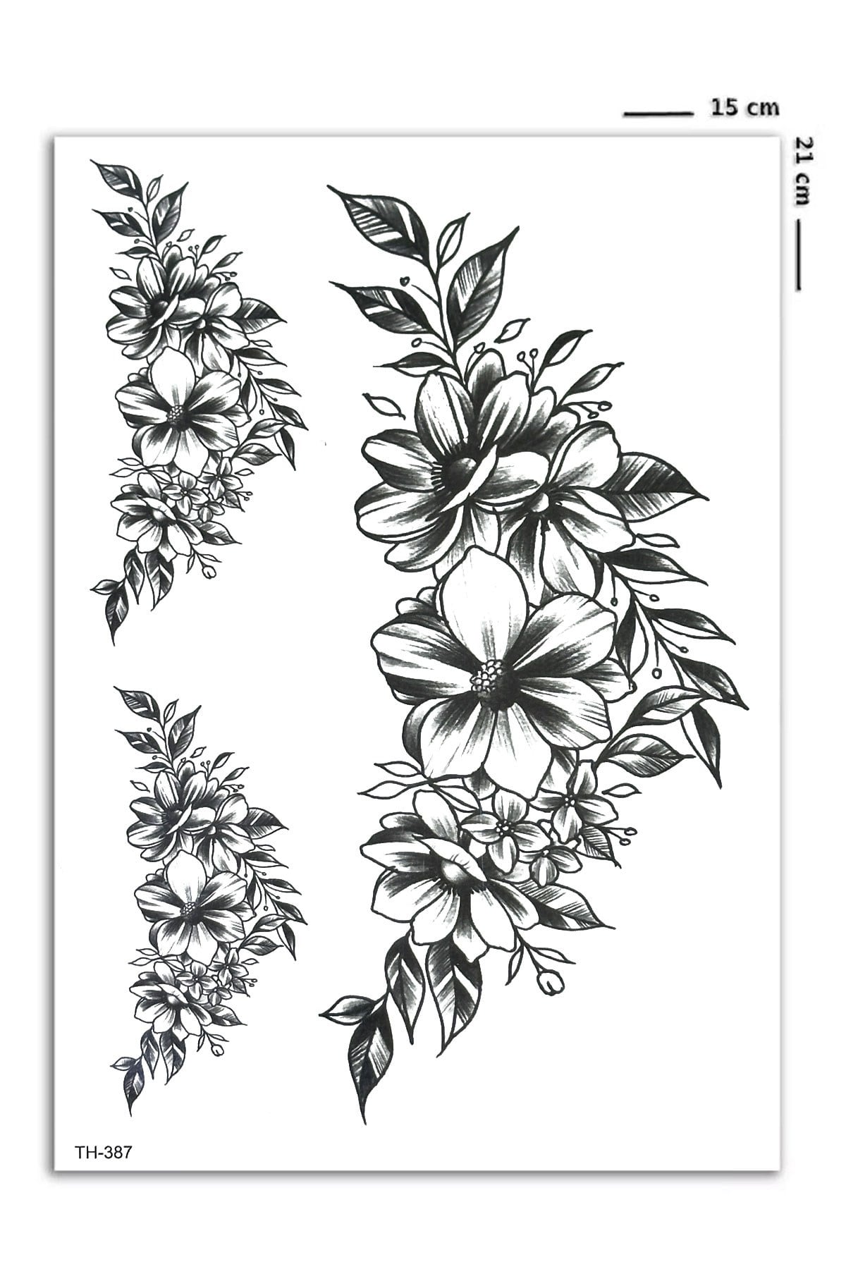 Çiçek Geçici Dövme Tattoo