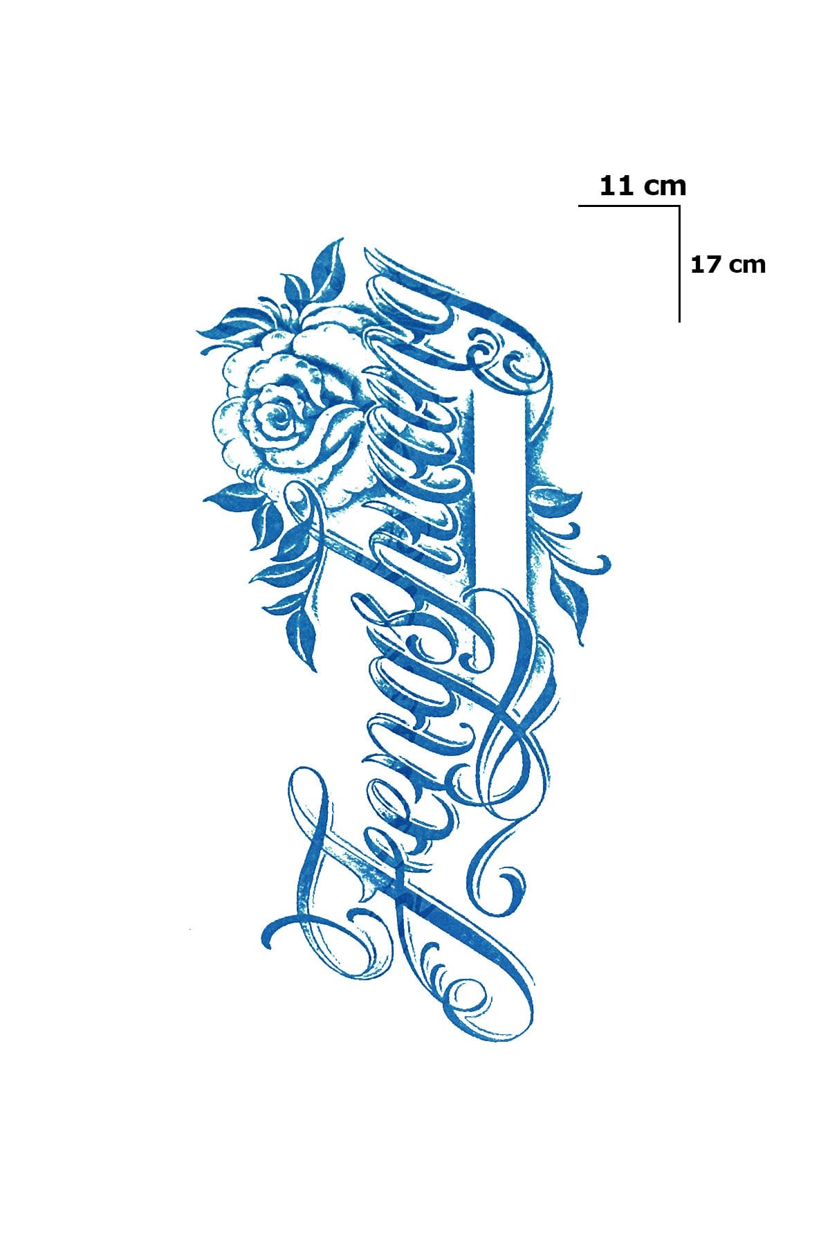 Yazılı Sonradan Kararan Yarı Kalıcı Geçici Dövme Tattoo