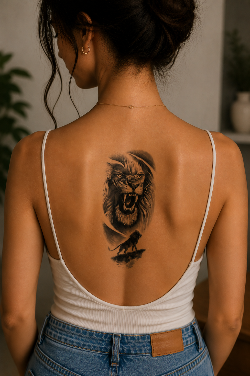 Aslan Dövme Geçici Tattoo
