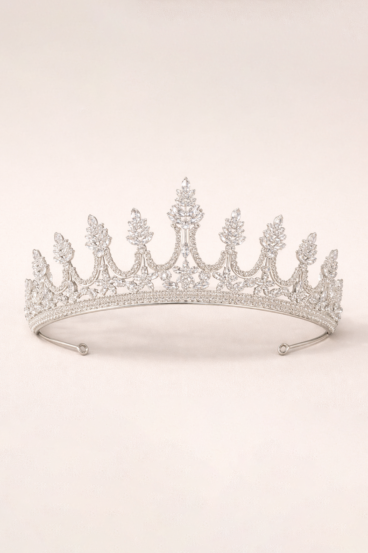 Zirkon Taşlı Gelin/Kına/Nişan/Söz Tasarım Taç