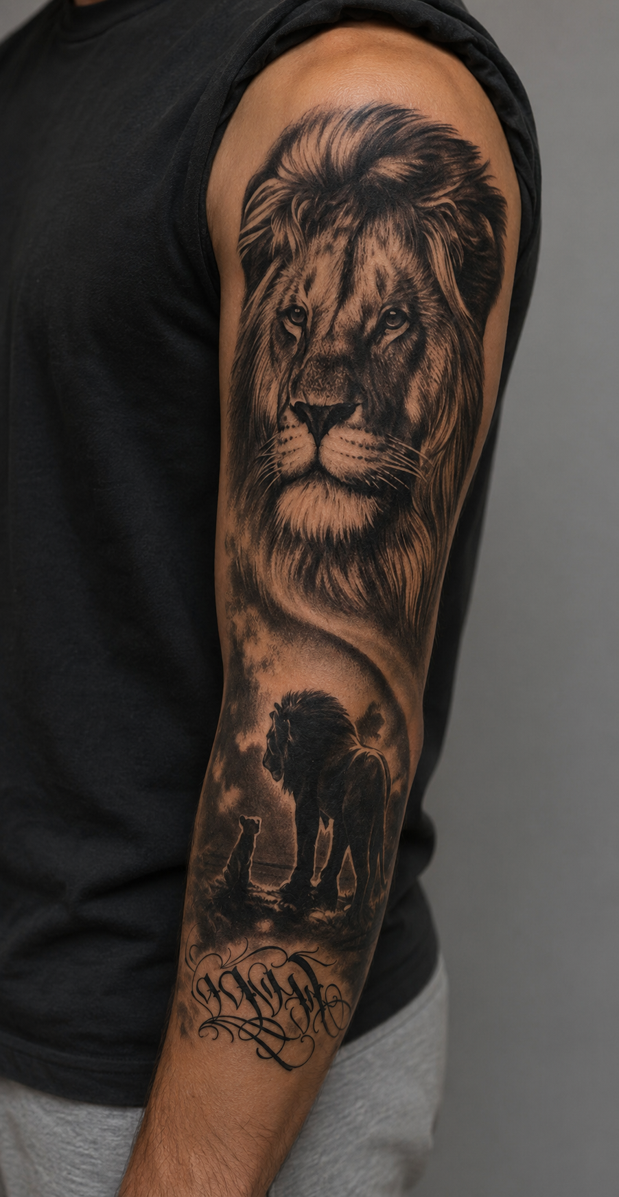 Aslan Kol Geçici Dövme Tattoo