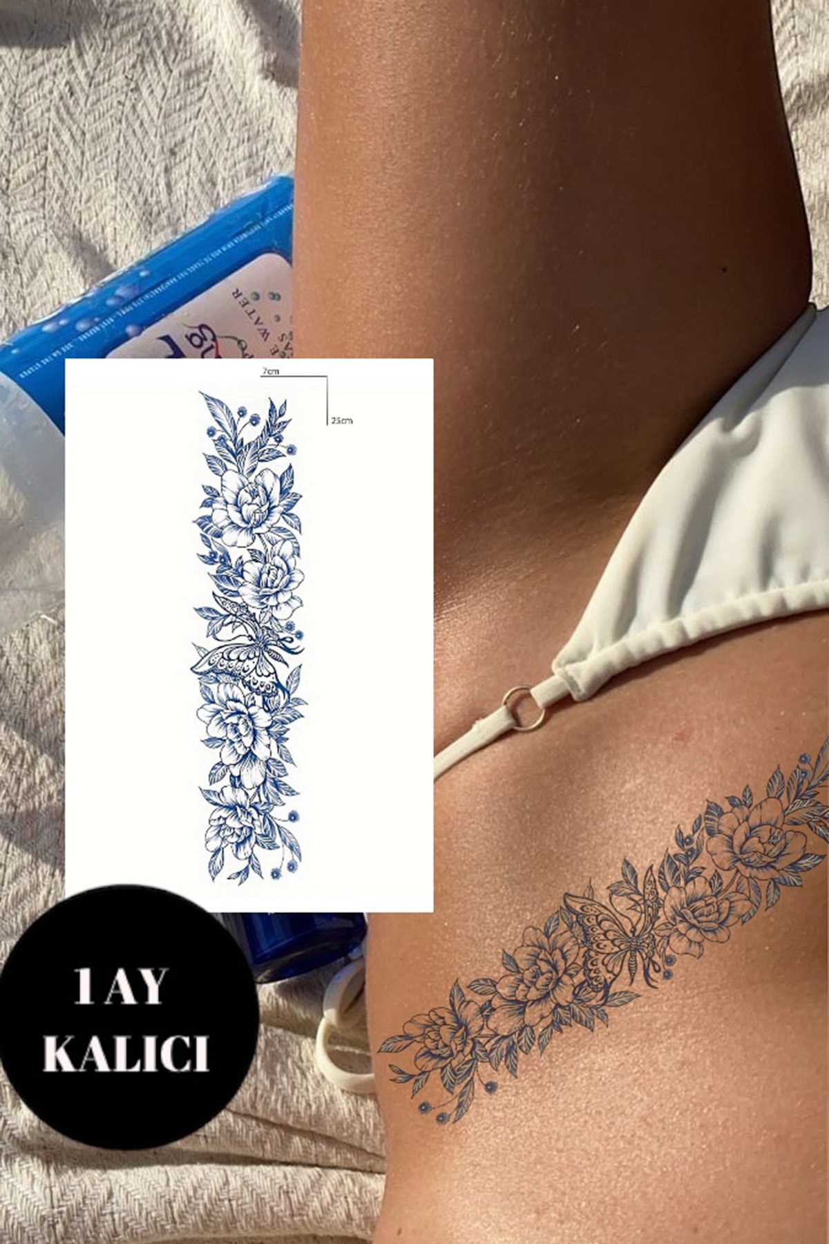 Kelebek Bilek Sonradan Kararan Yarı Kalıcı Geçici Dövme Tattoo