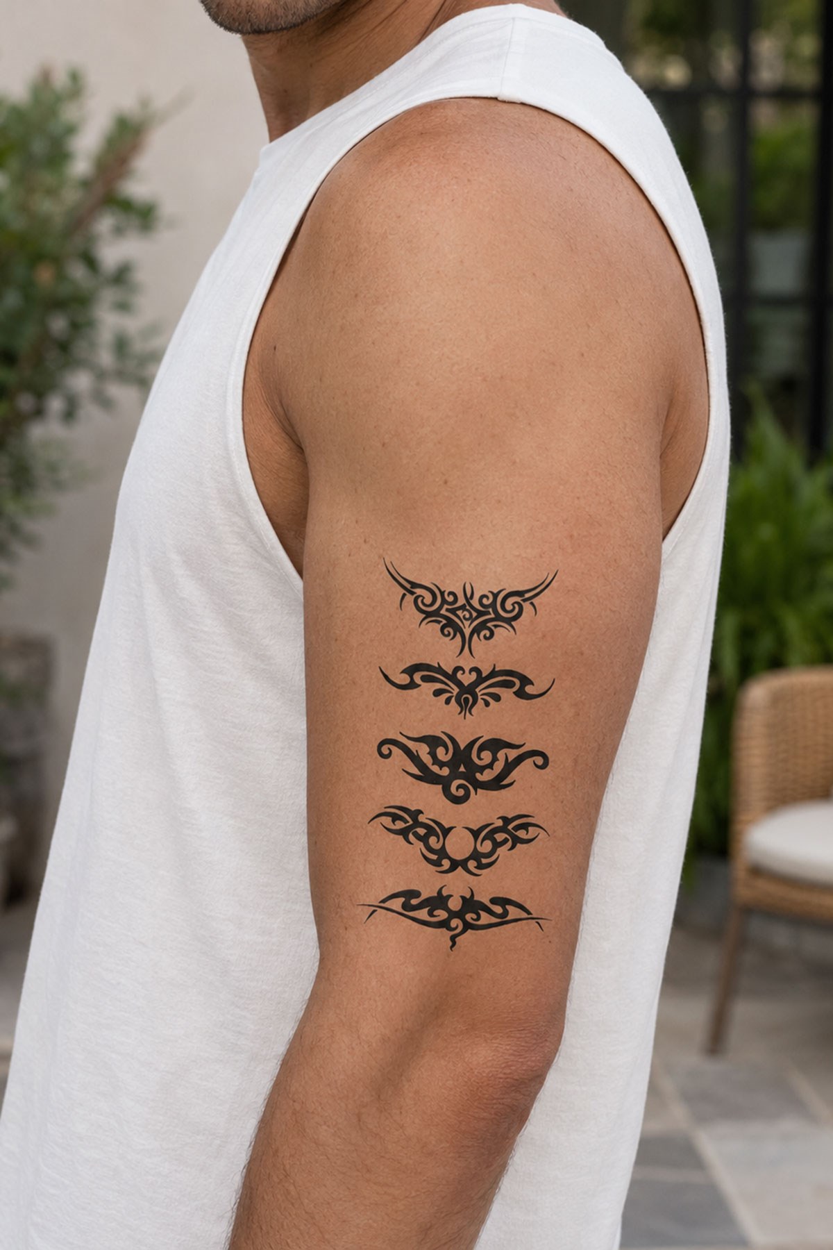 Tribal Kelebek Mini Geçici Dövme Tattoo