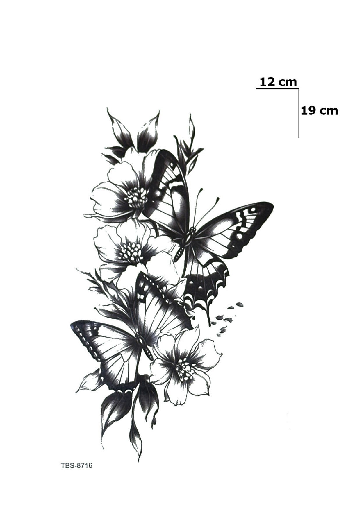 Kelebekler Geçici Dövme Tattoo