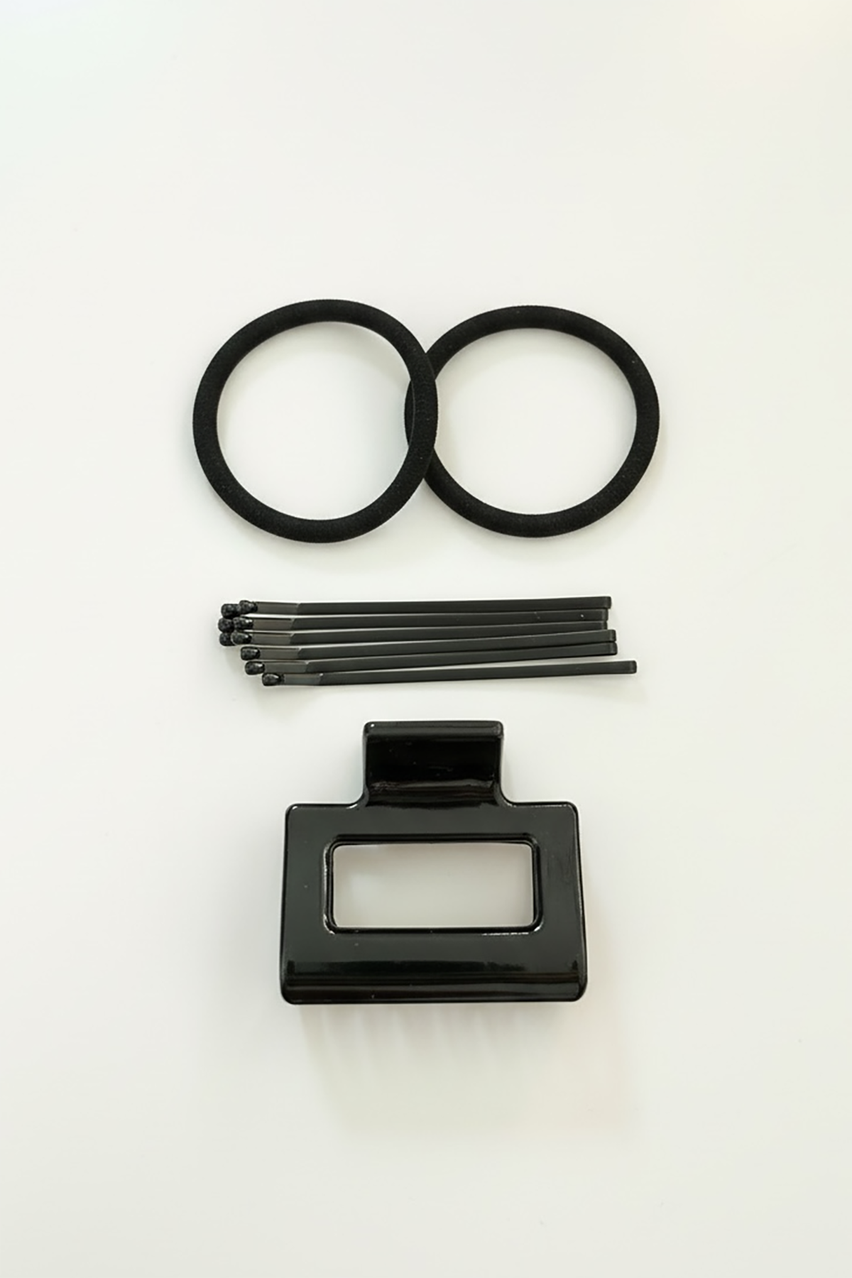 Siyah Renk Mandal Toka Tel Toka Ve Lastik Toka Set