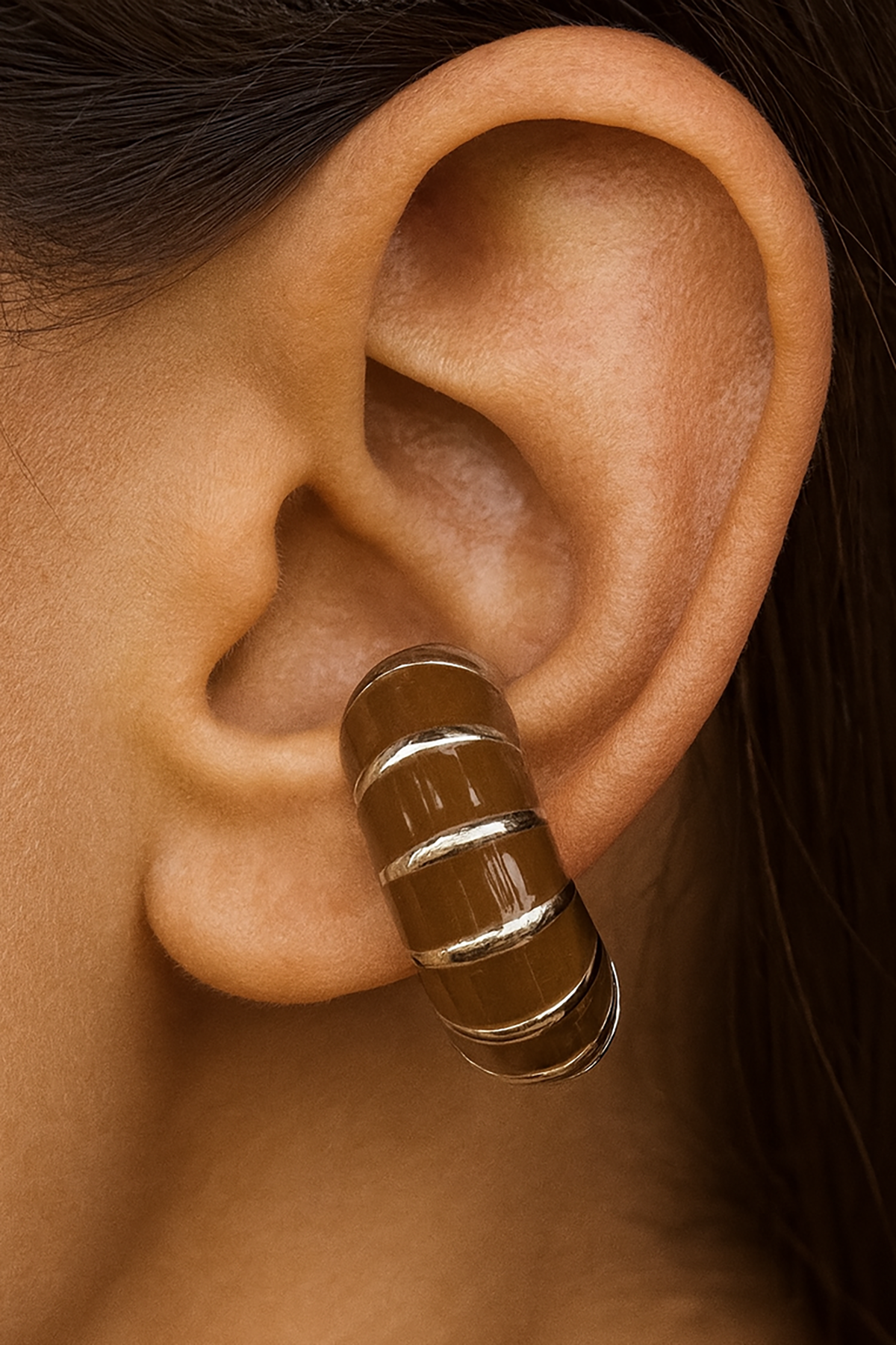Gümüş Renk YSX Ear Cuff (Tek)
