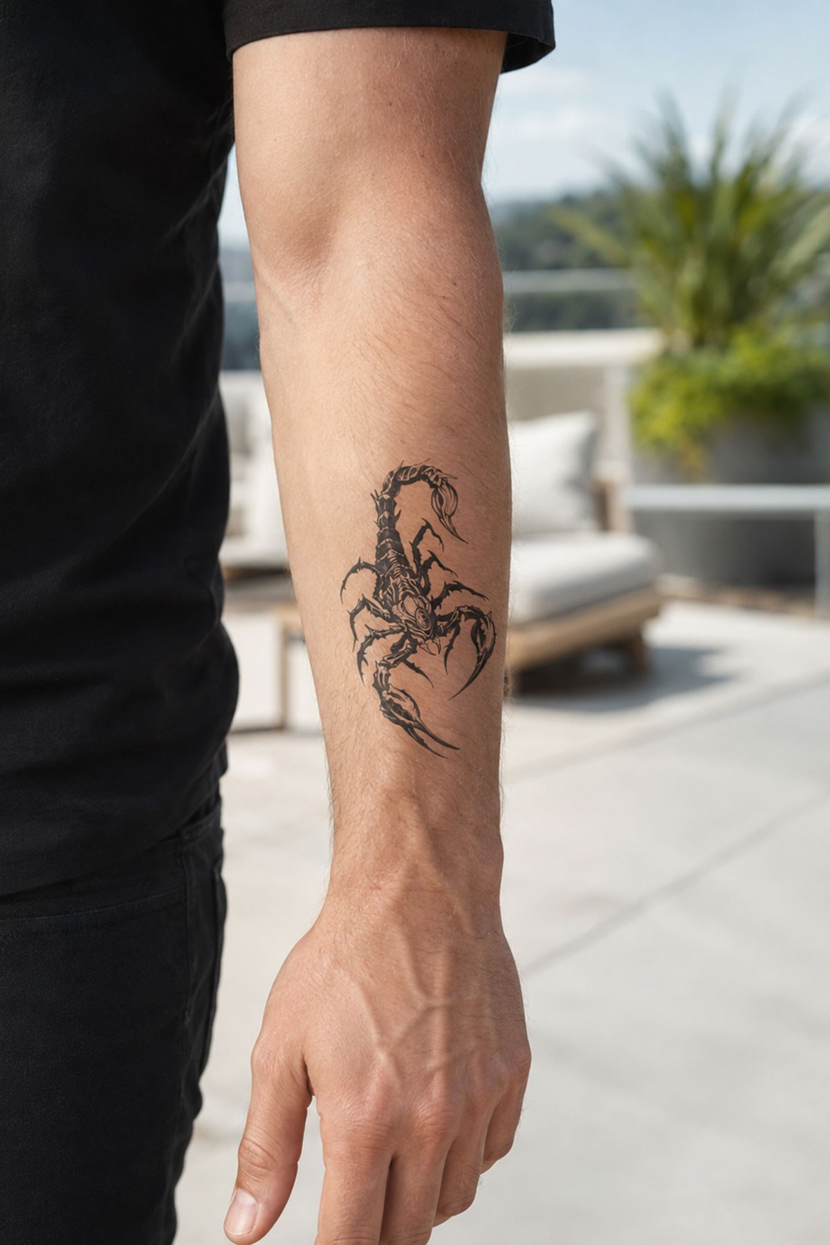 Akrep Mini Geçici Dövme Tattoo