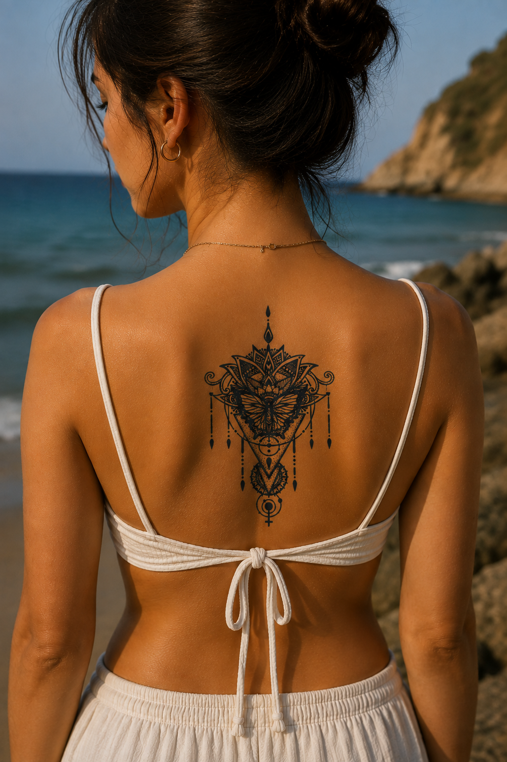 Tribal Sonradan Kararan Yarı Kalıcı Geçici Dövme Tattoo