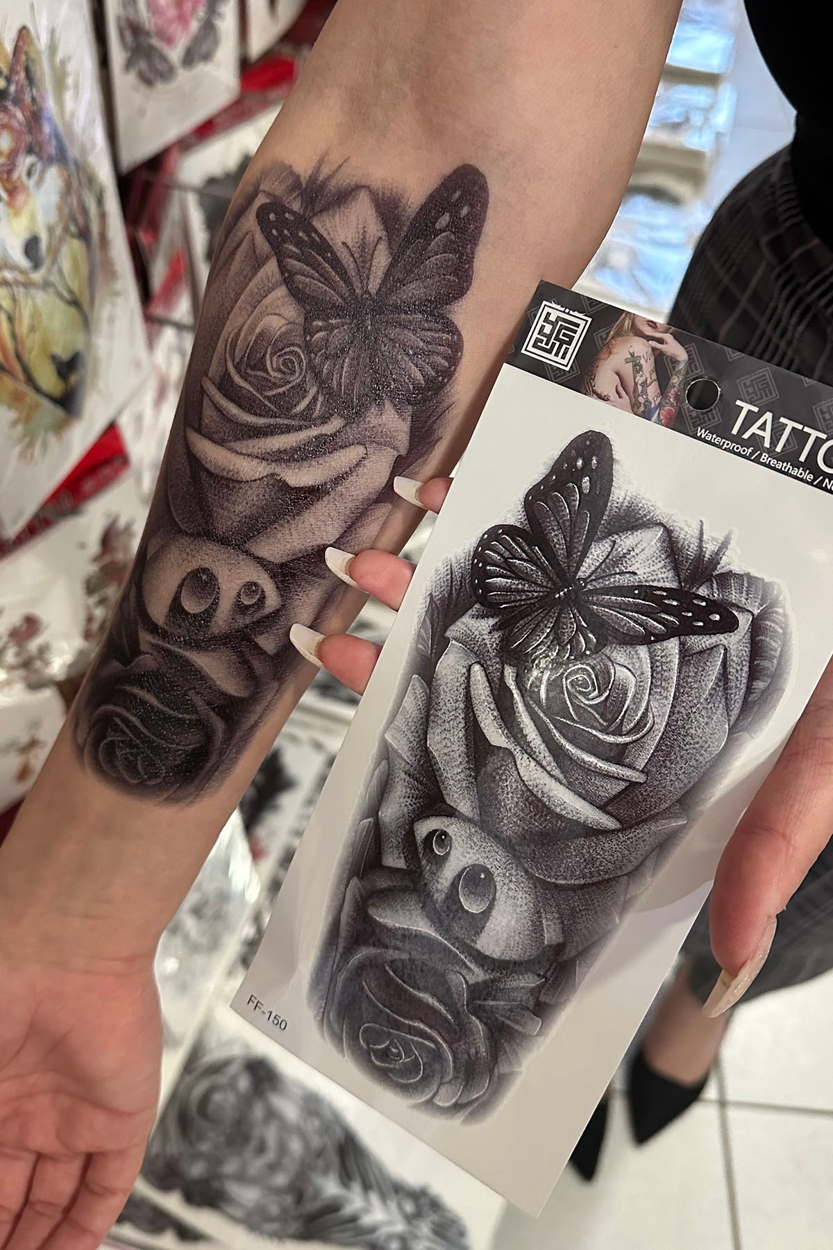 Kelebek Figürlü Geçici Dövme Tattoo