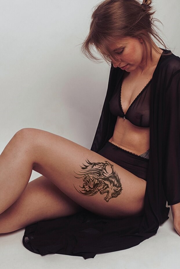 Kurt Büyük Dövme Geçici Tattoo