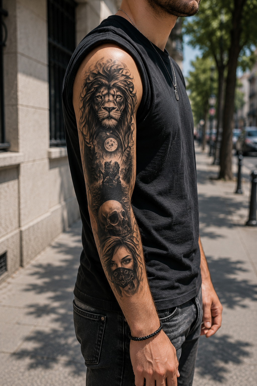 Aslan Kol Geçici Dövme Tattoo