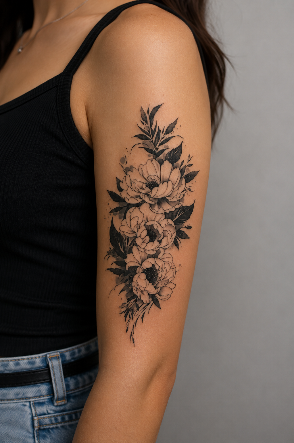 Çiçek Dövme Geçici Tattoo