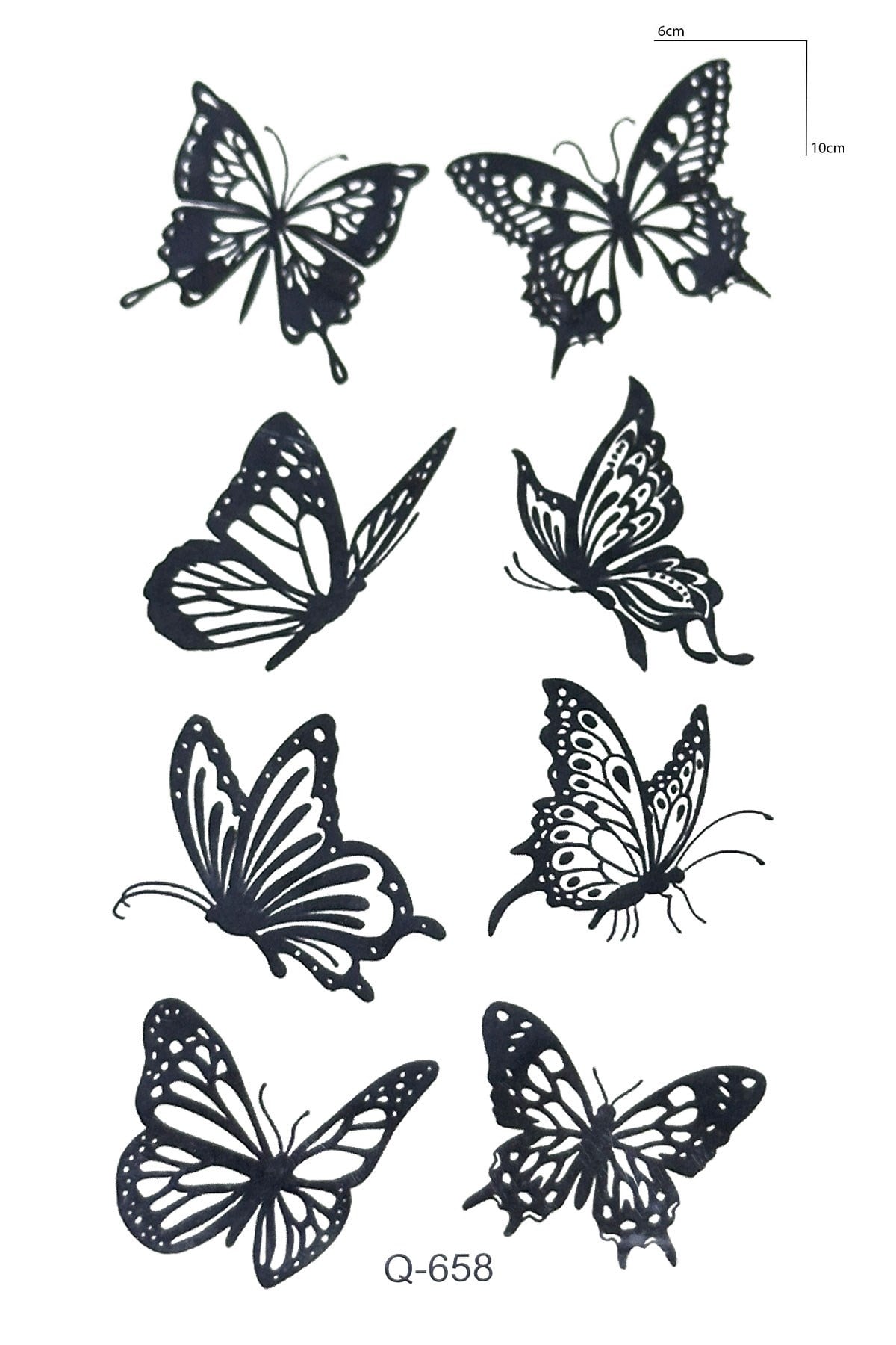 Kelebek Mini Geçici Dövme Tattoo