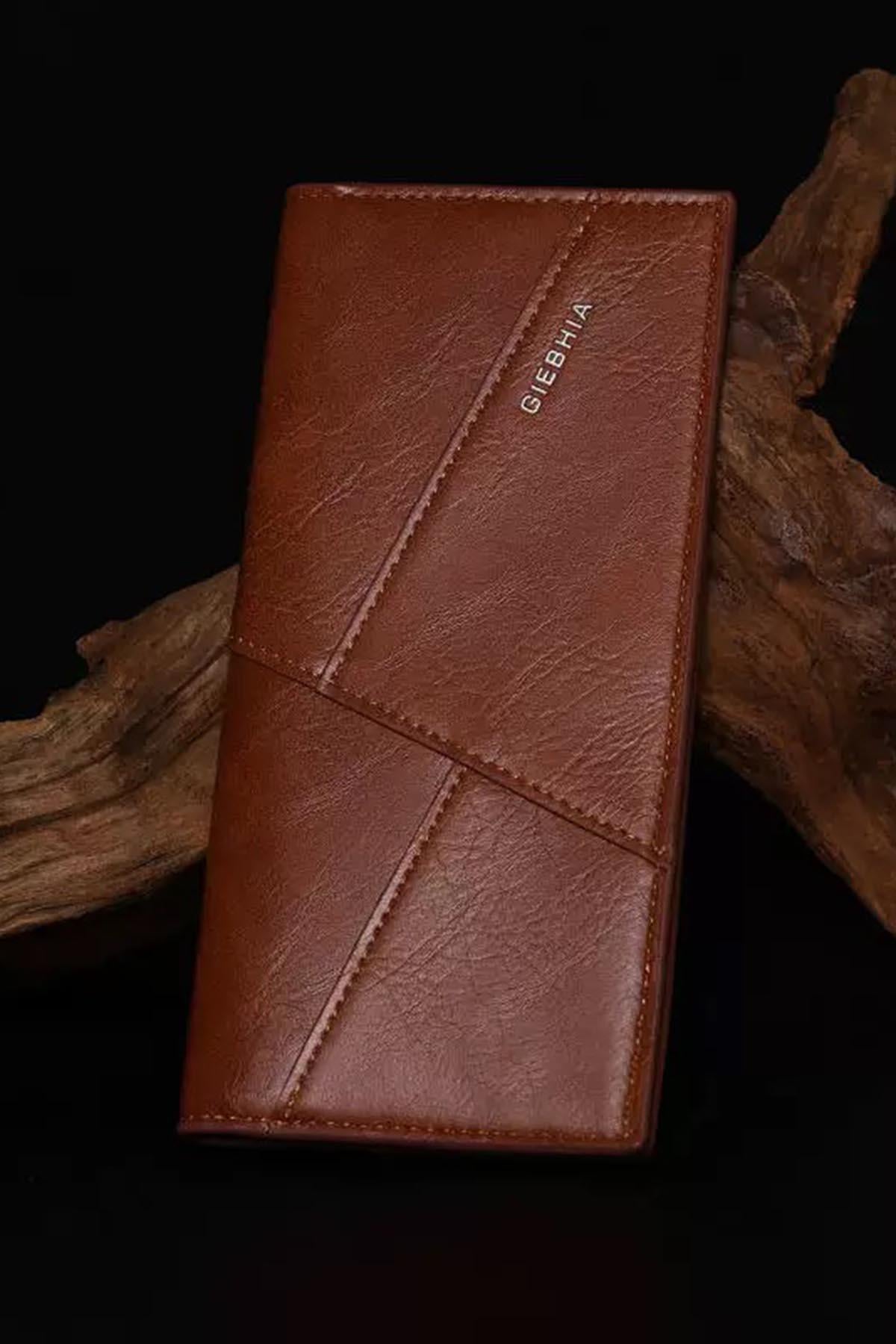 Kahverengi Deri Erkek Cüzdan/Kartlık