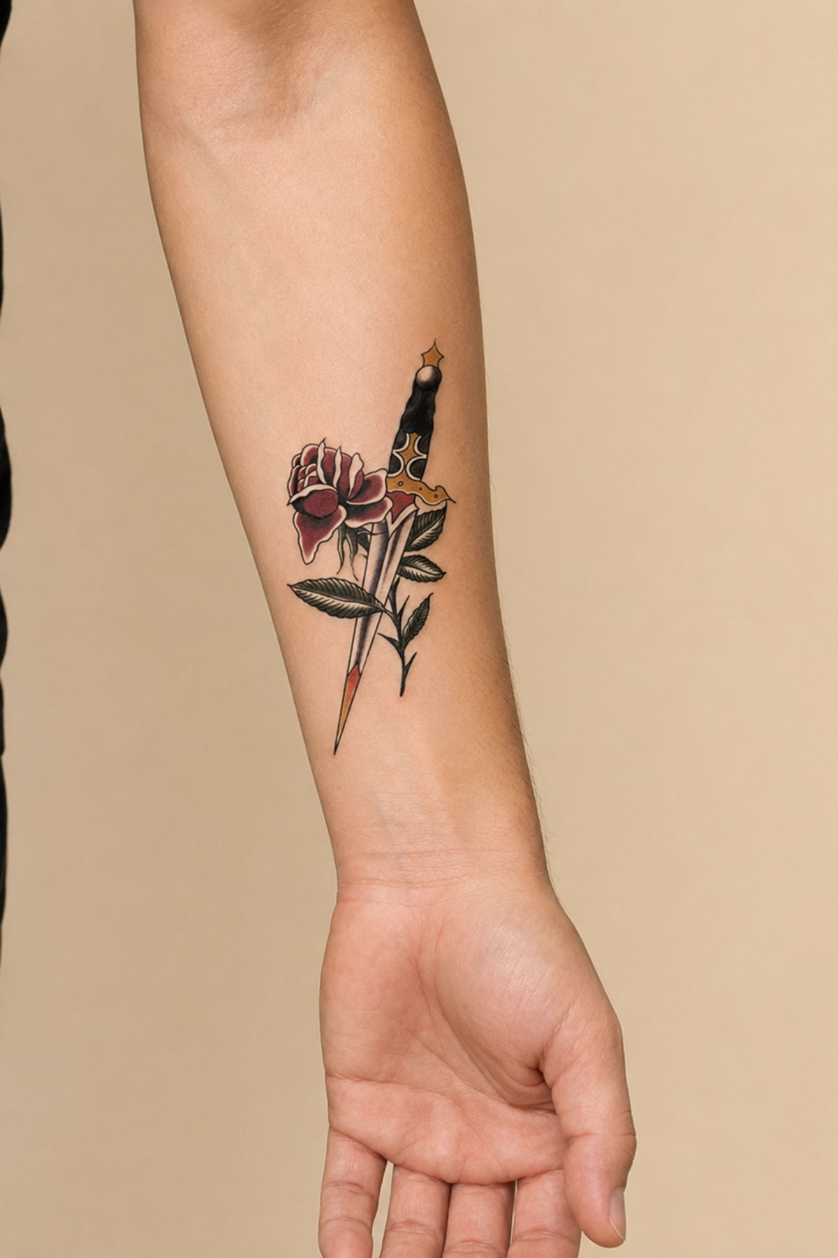 Gül Kılıç Geçici Dövme Tattoo