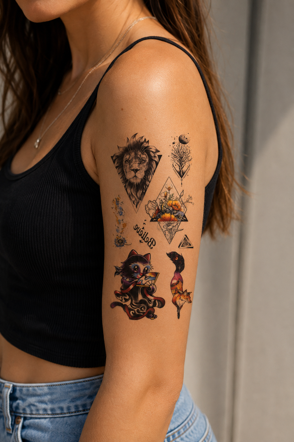 Karışık Dövme Geçici Tattoo
