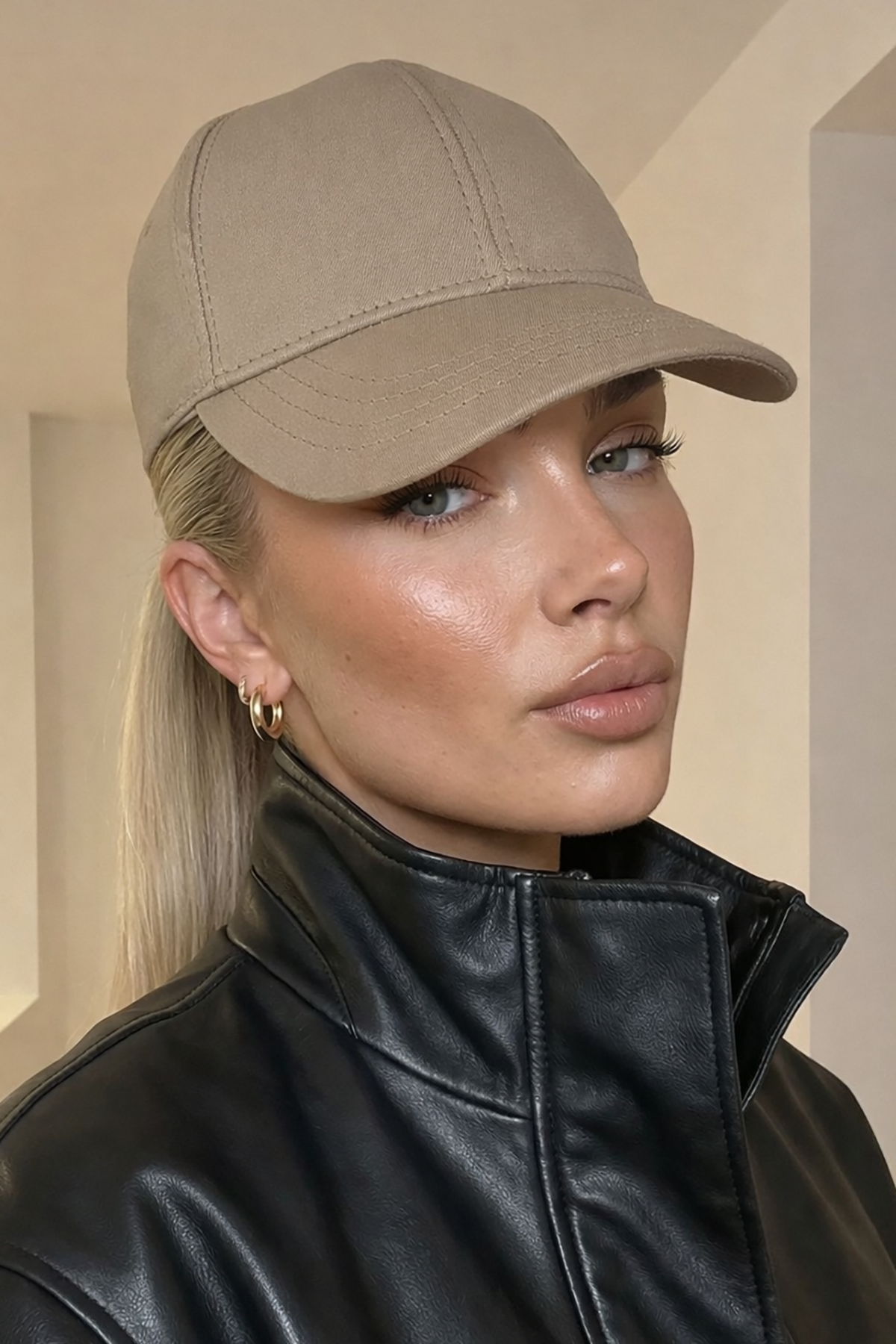 Açık Kahve Renk Unisex Şapka