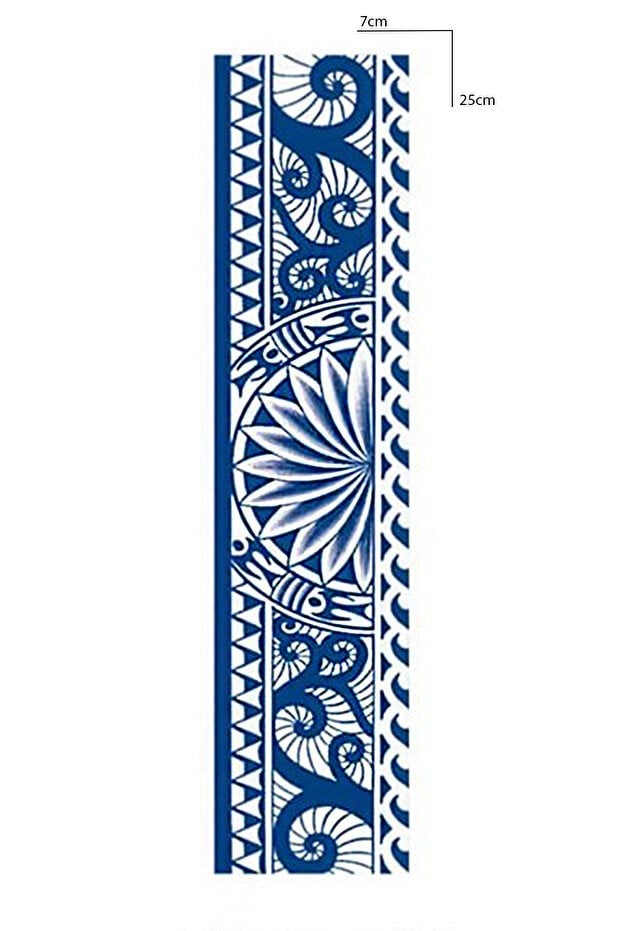 Şekil Bilek Sonradan Kararan Yarı Kalıcı Geçici Dövme Tattoo