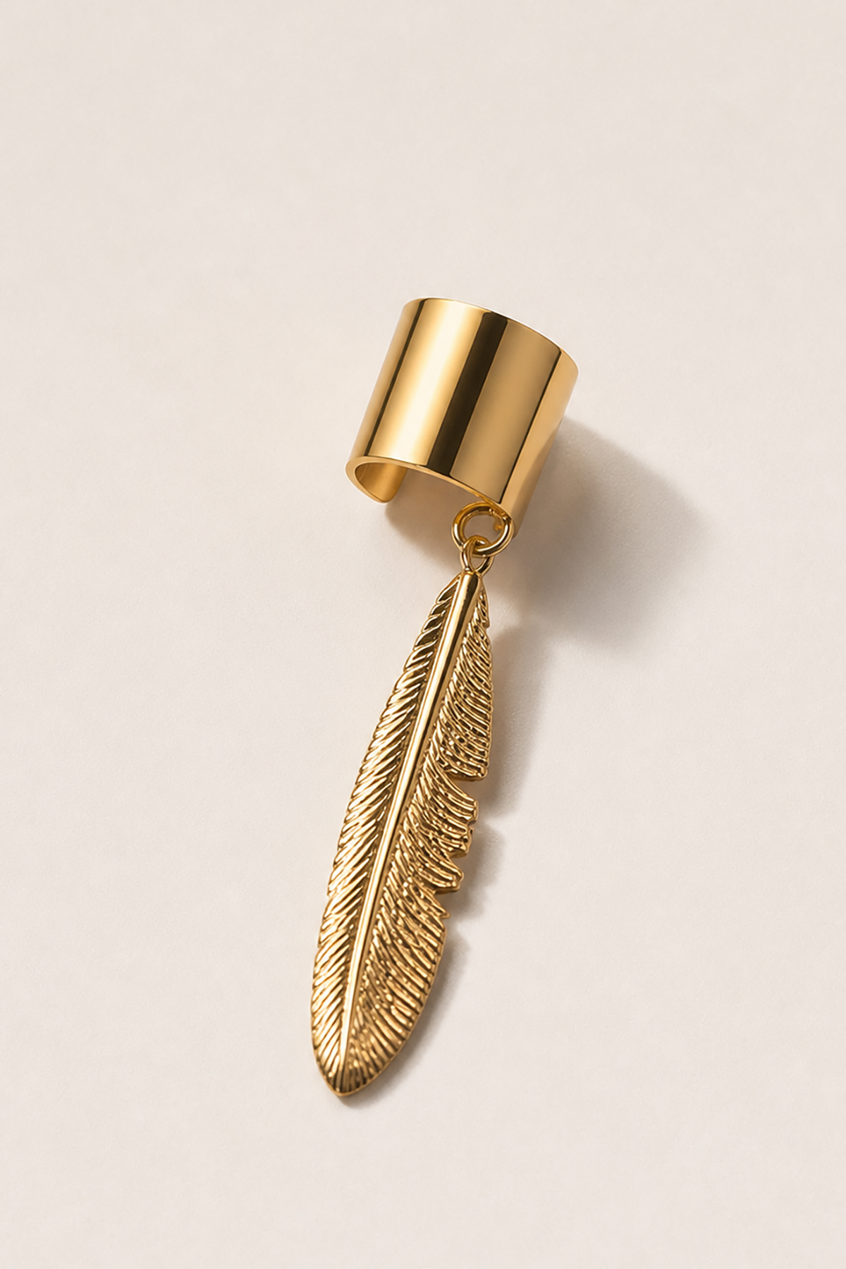 Altın Renk Yaprak Figürlü Xuping Ear Cuff (Çift)