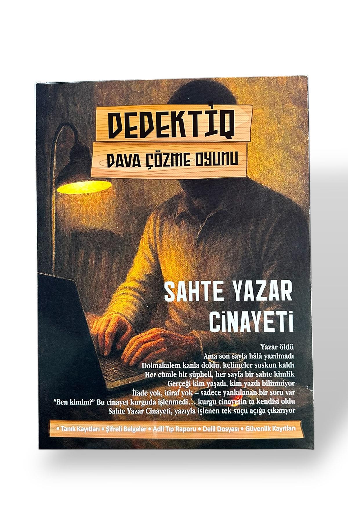 Dedektiflik Cinayet Çözme Oyunu - Sahte Yazar Cinayeti 
