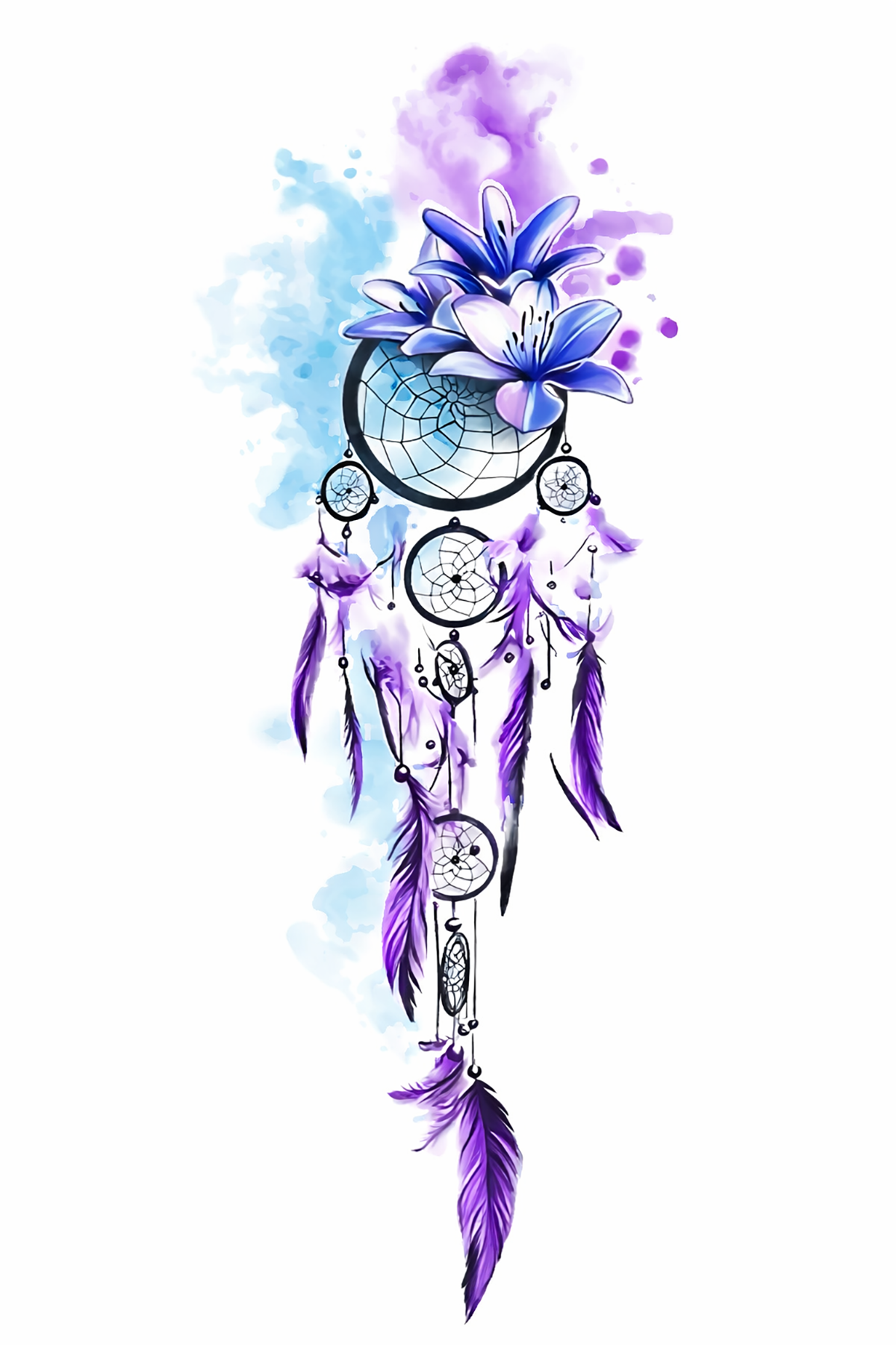 Geçici Düş Kapanı Figürlü Mini Dövme Tattoo