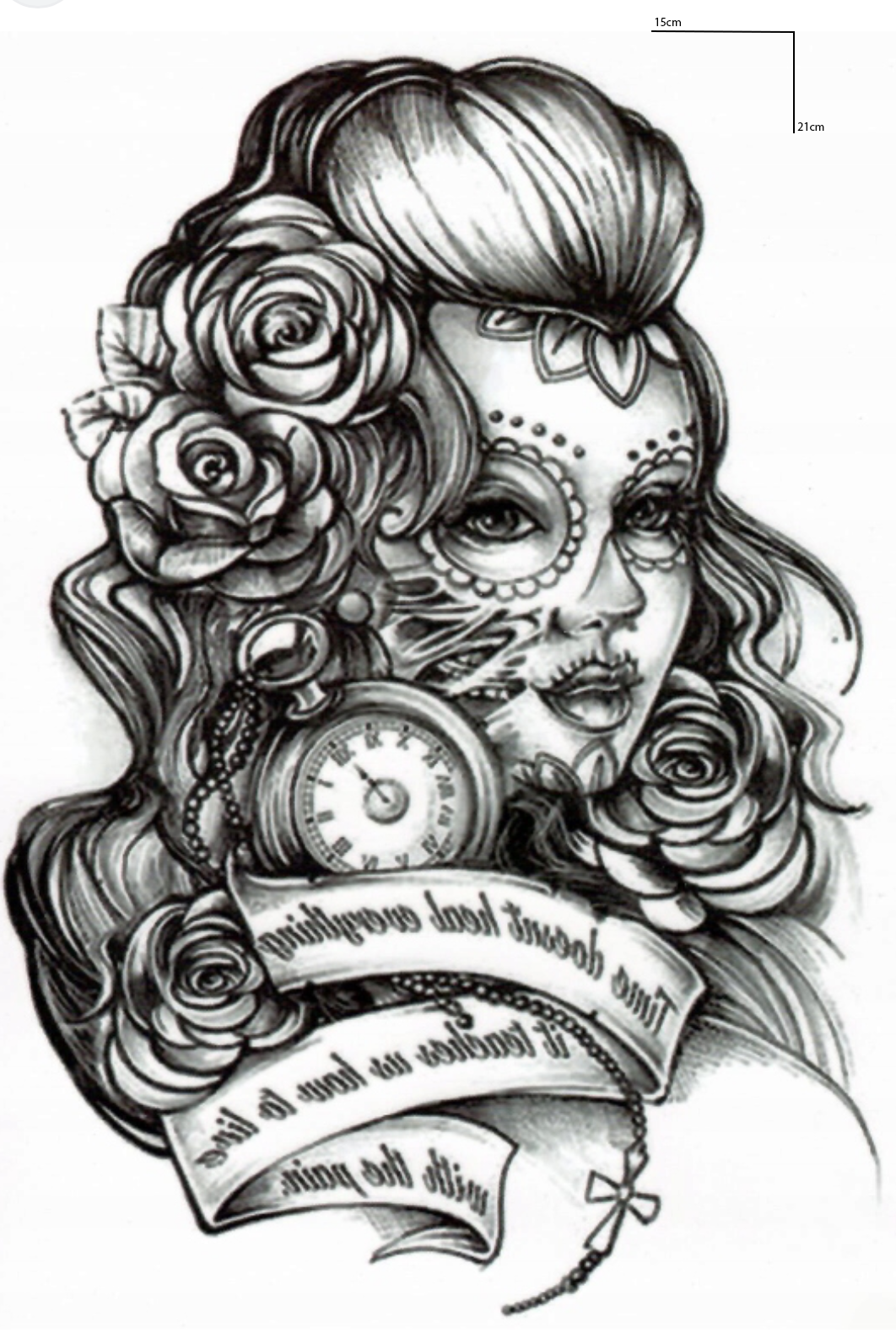 Kadın Figürlü Geçici Dövme Tattoo