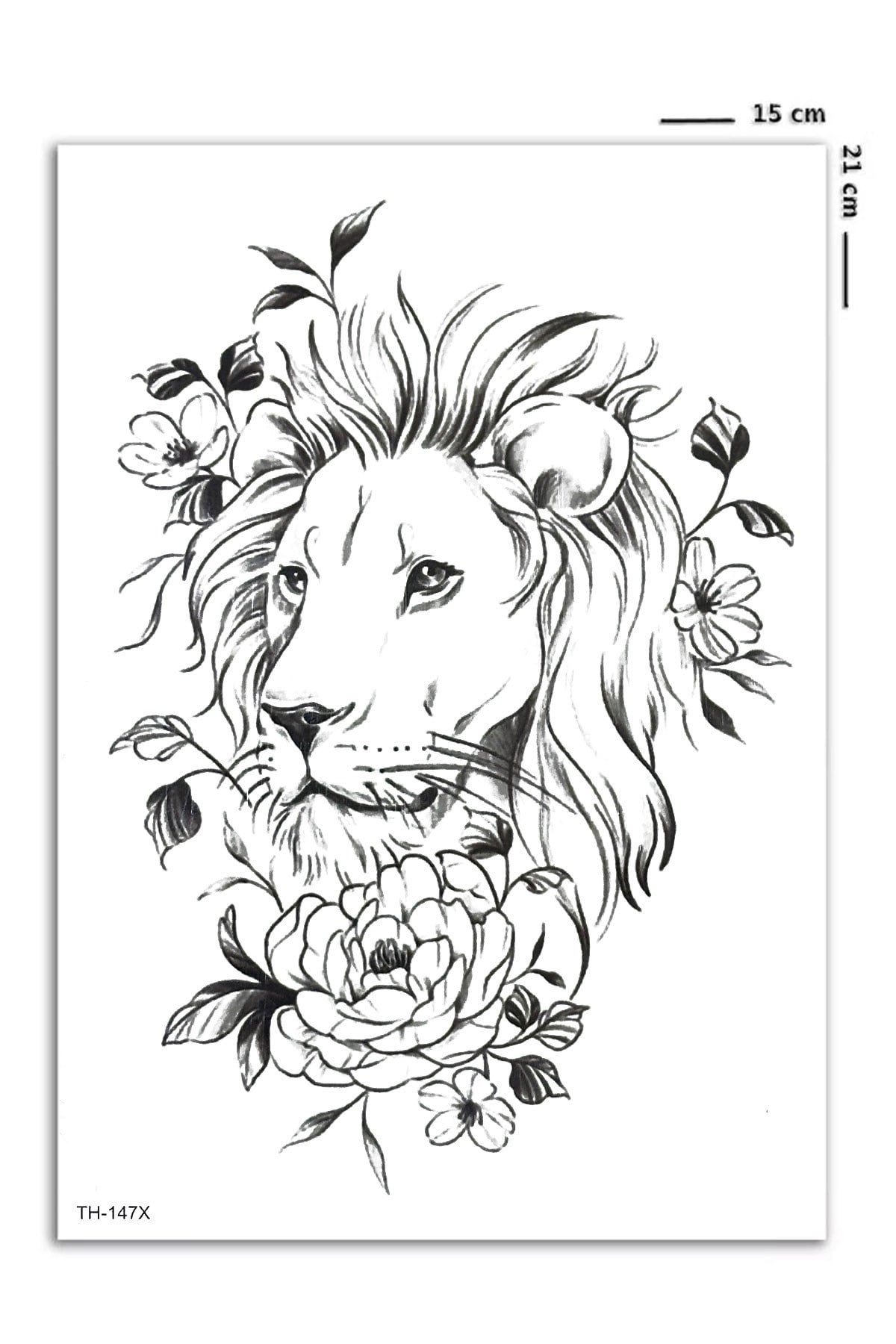 Aslan Geçici Dövme Tattoo