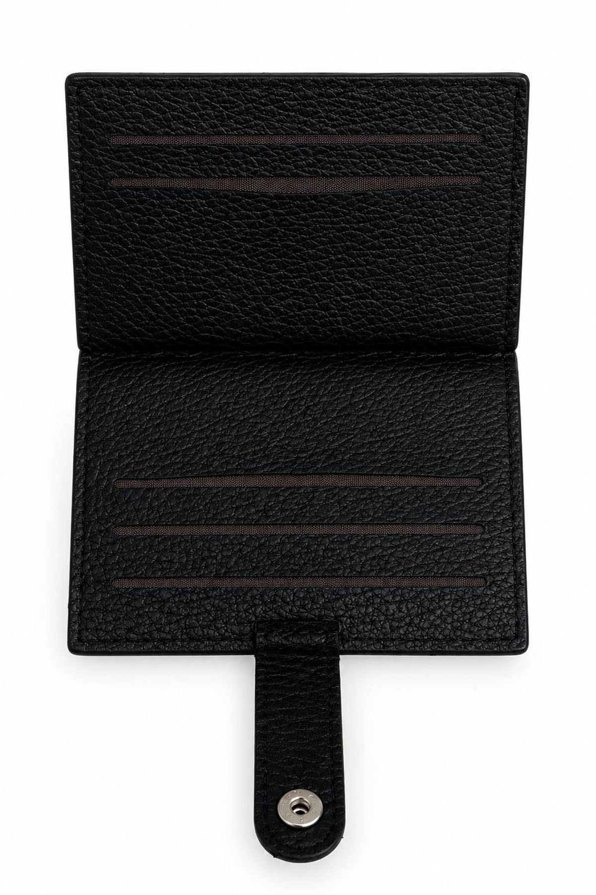 Siyah Renk Unisex Deri Cüzdan/Kartlık
