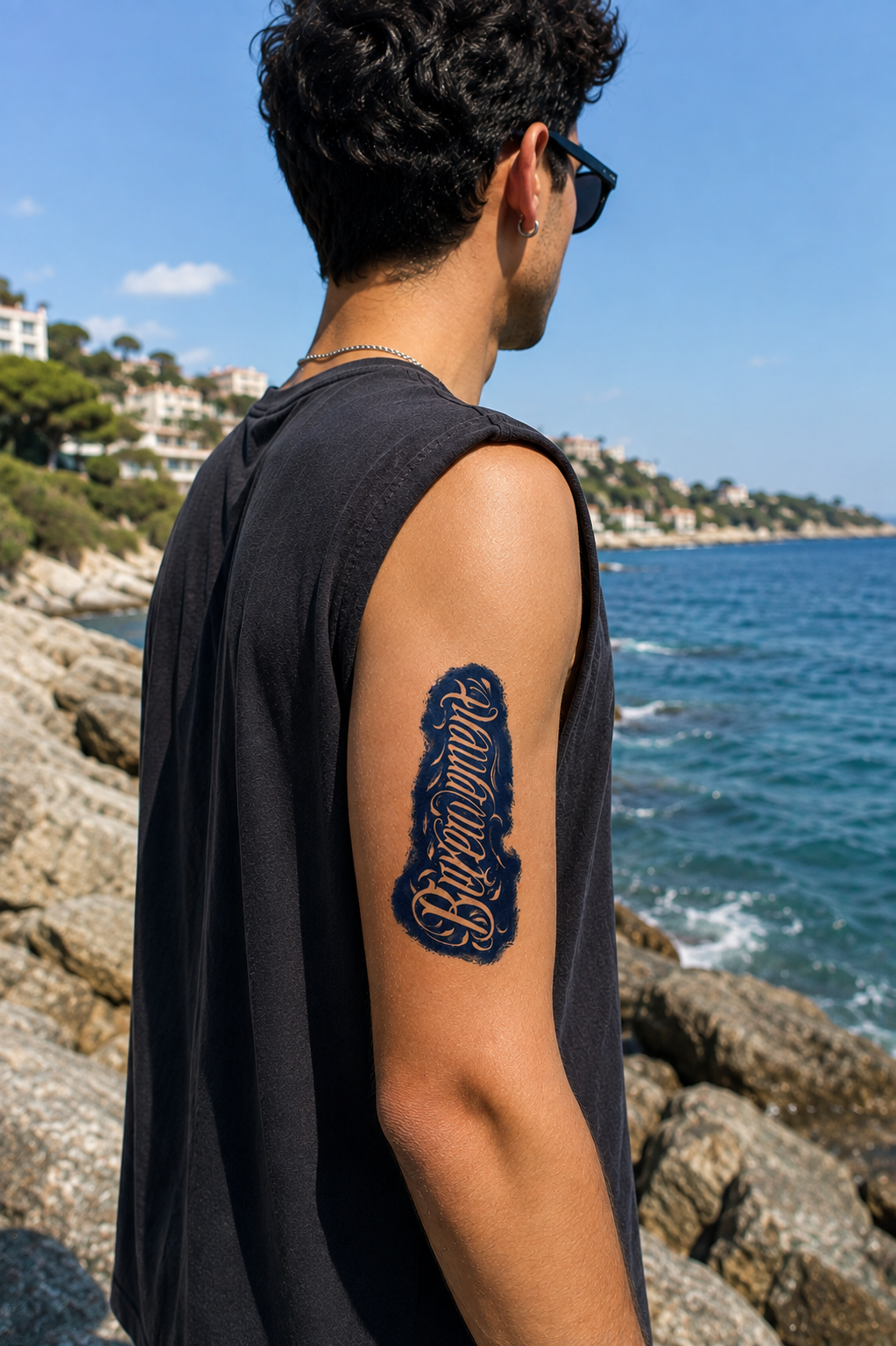 Yazılı Sonradan Kararan Yarı Kalıcı Geçici Dövme Tattoo