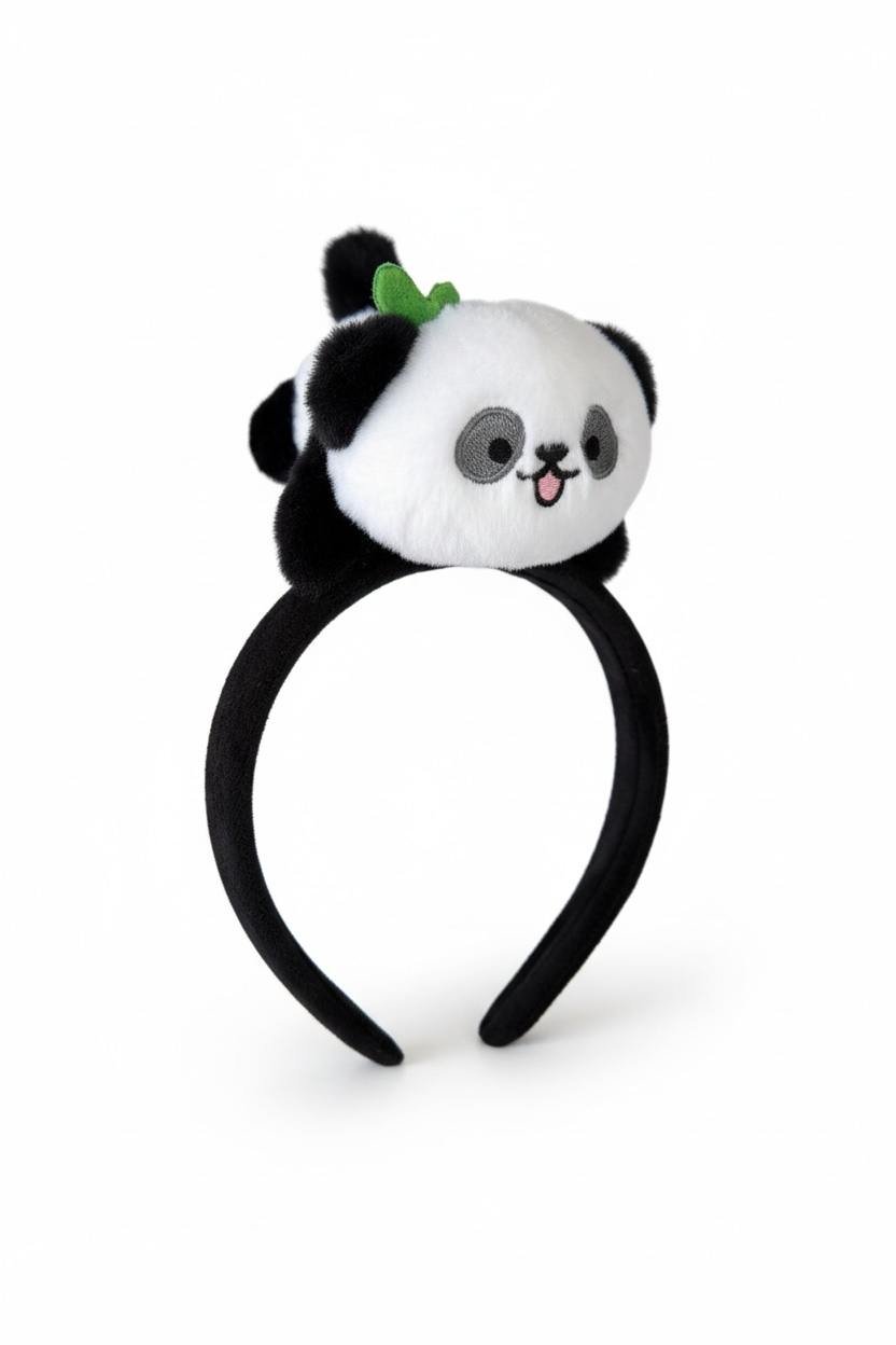 Panda Figürlü Peluş Taç